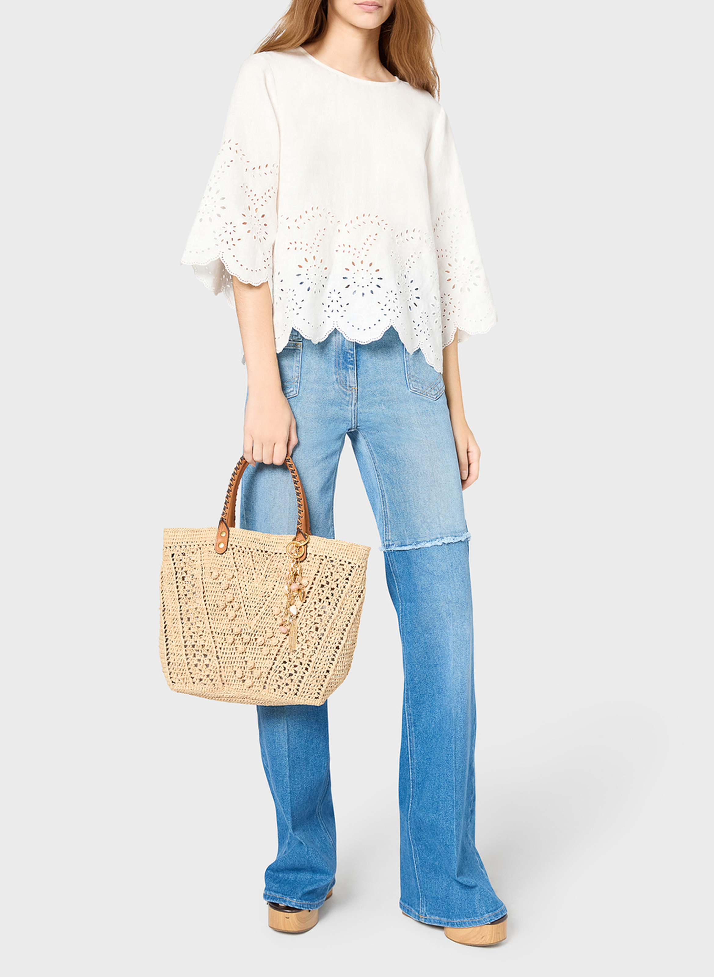 Schoudertas met hengsels GERARD DAREL Beige