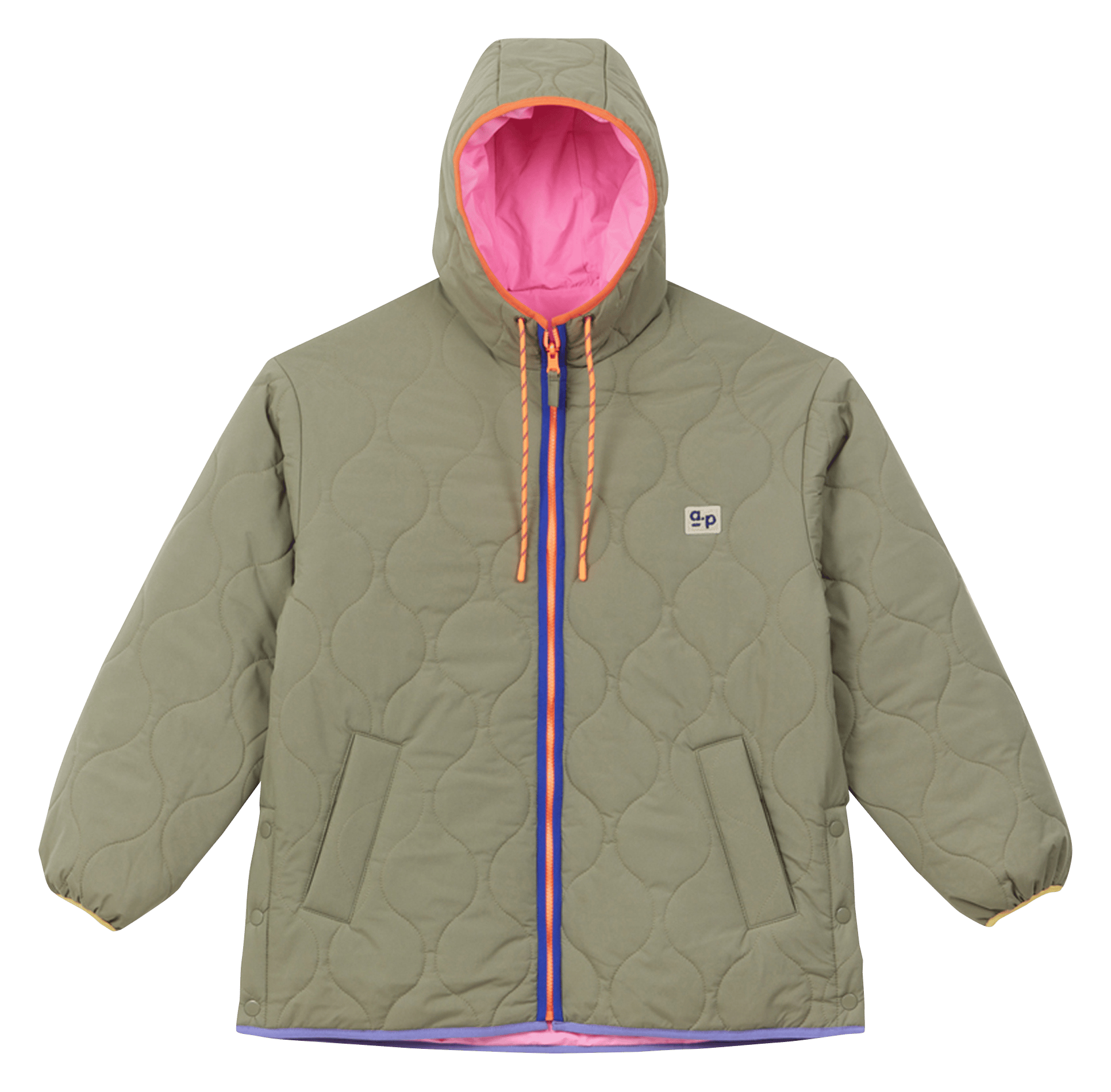 Parka à capuche réversible A.P Kaki