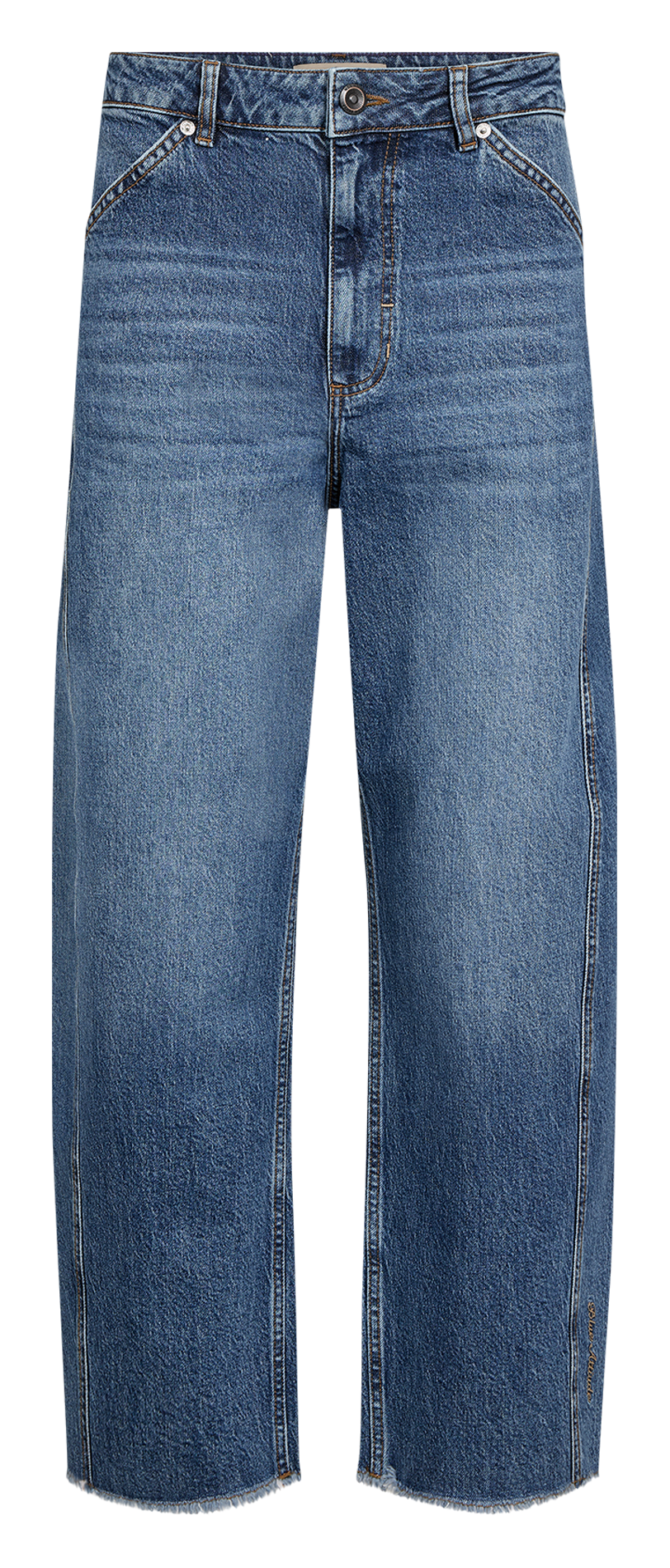 Jeans in katoenmix MOS MOSH Blauw