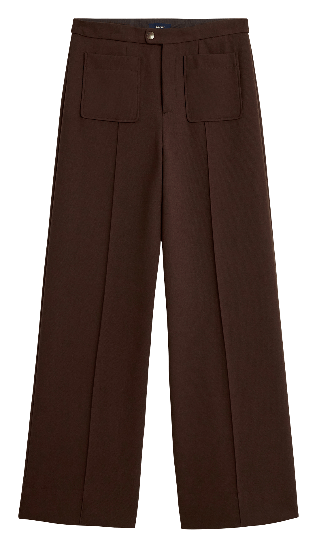 Rechte pantalon met plooien SOEUR