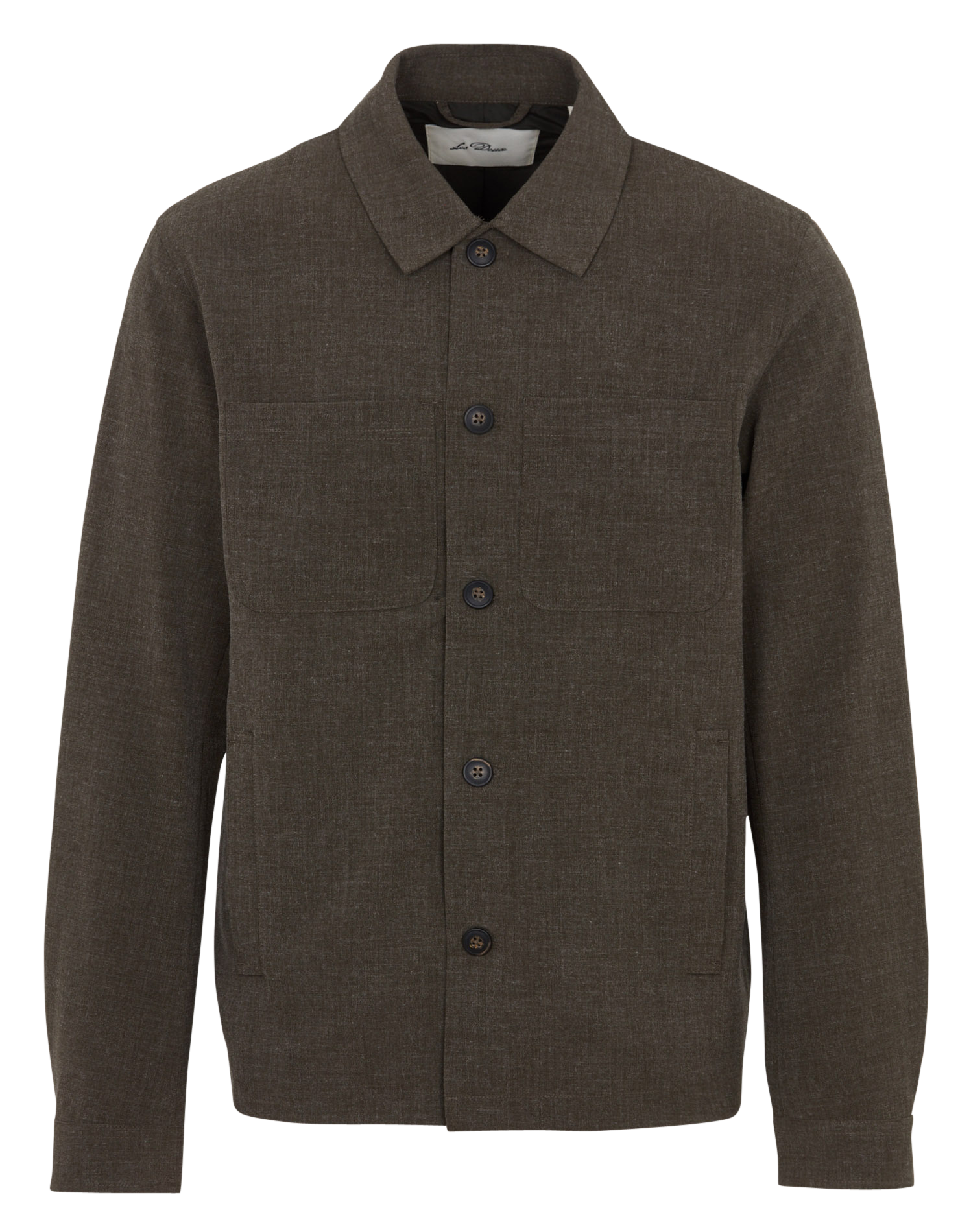 Chemise droite col classique LES DEUX Kaki