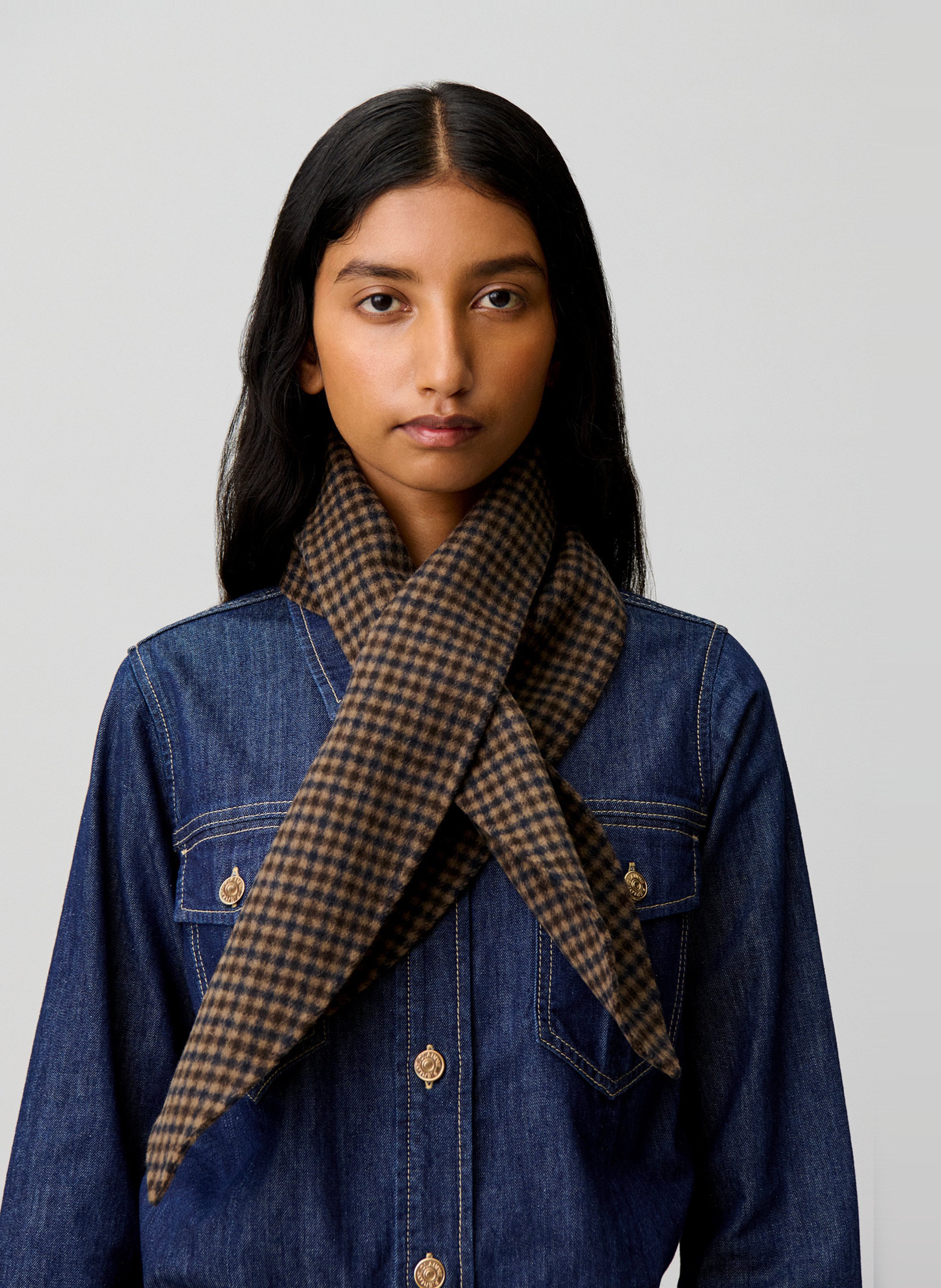 Sjaal van wolmix met print CLAUDIE PIERLOT Veelkleurig