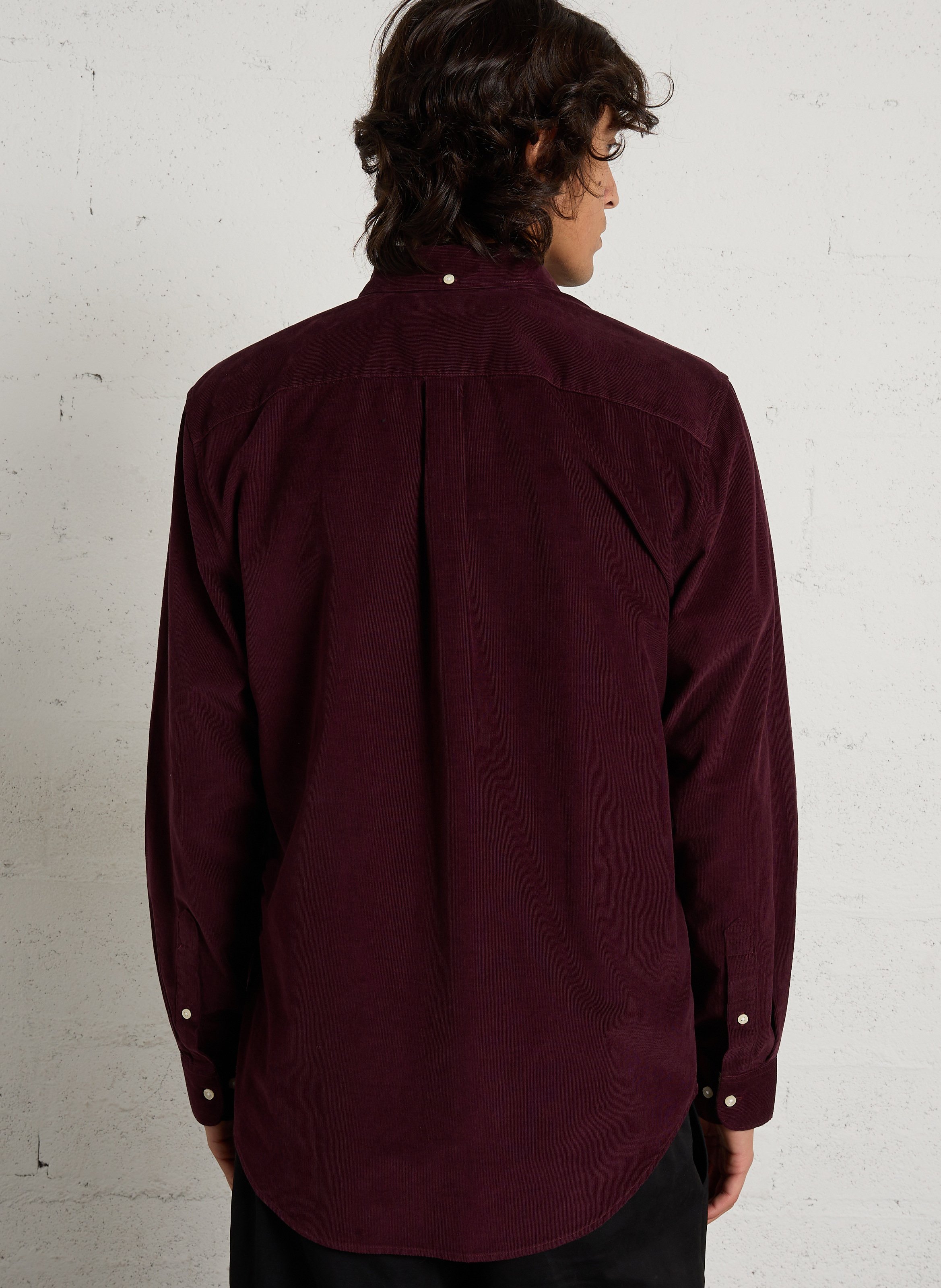 Baumwollhemd mit Button-down-Kragen BARBOUR Rot