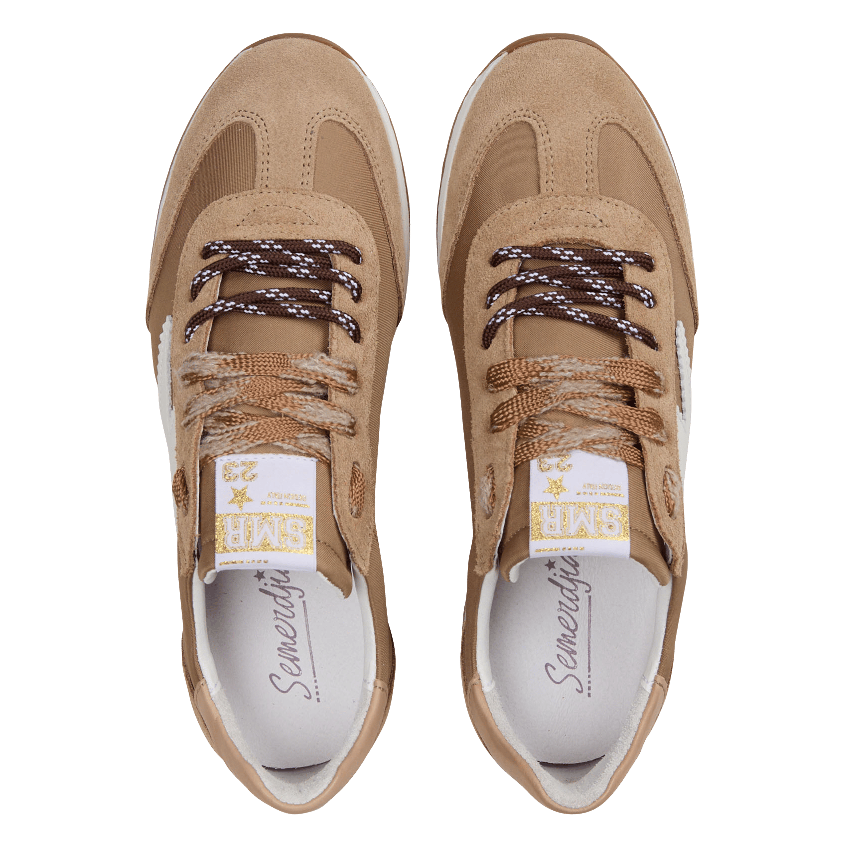 Lage sneakers met vetersluiting SEMERDJIAN - SMR Bruin