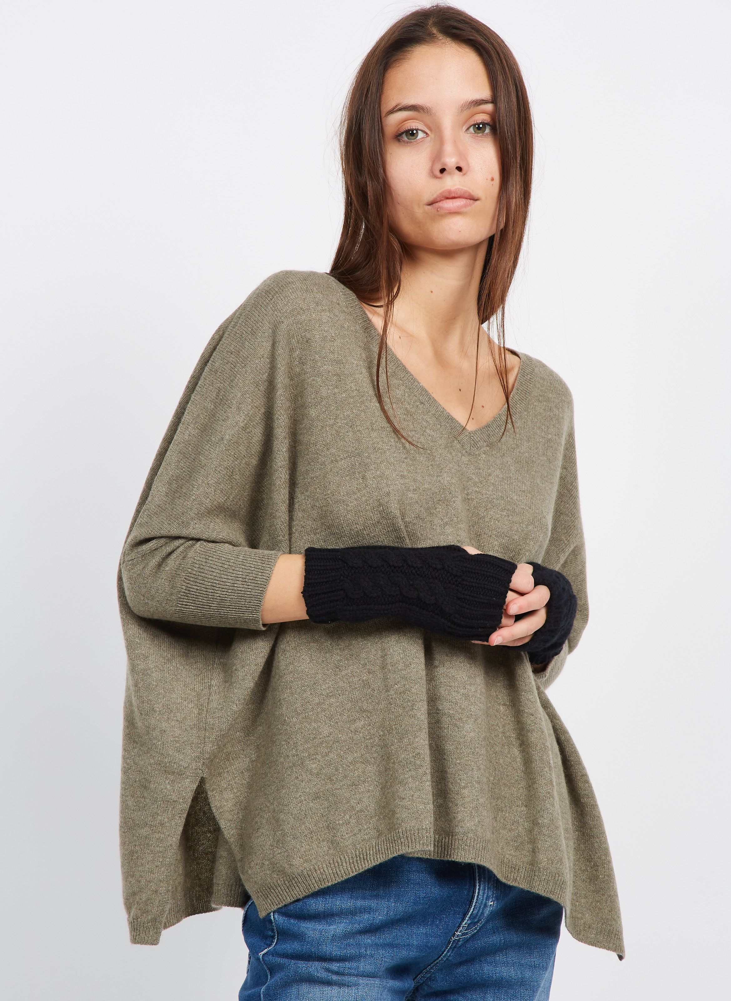 Pull cachemire femme outlet kaki