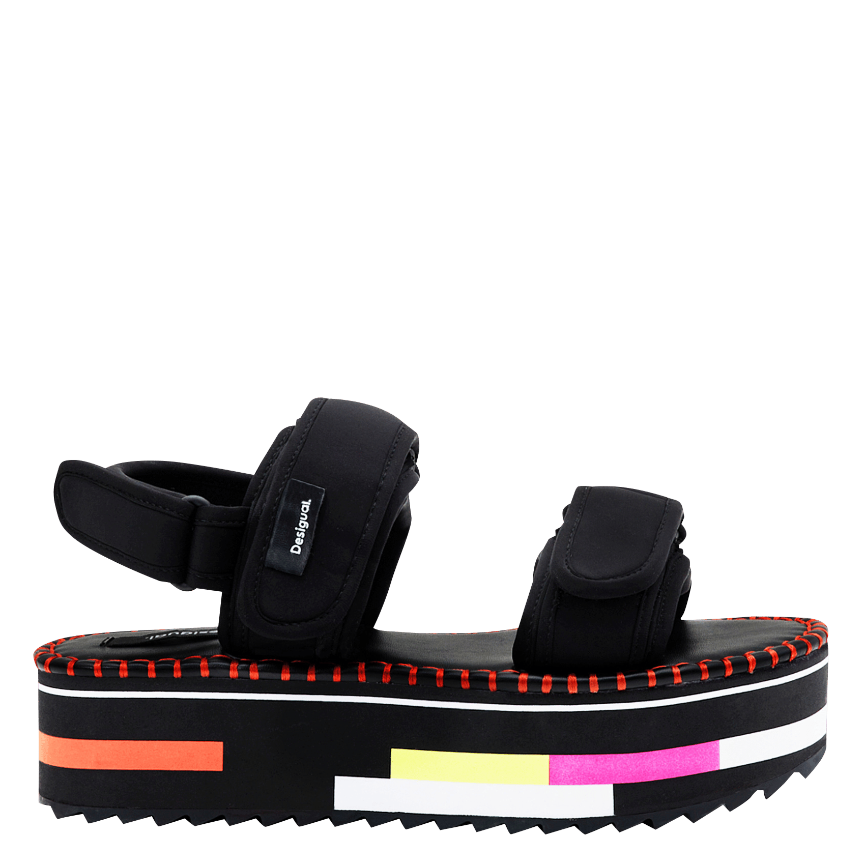 Sandalias con plataforma NegroDESIGUAL