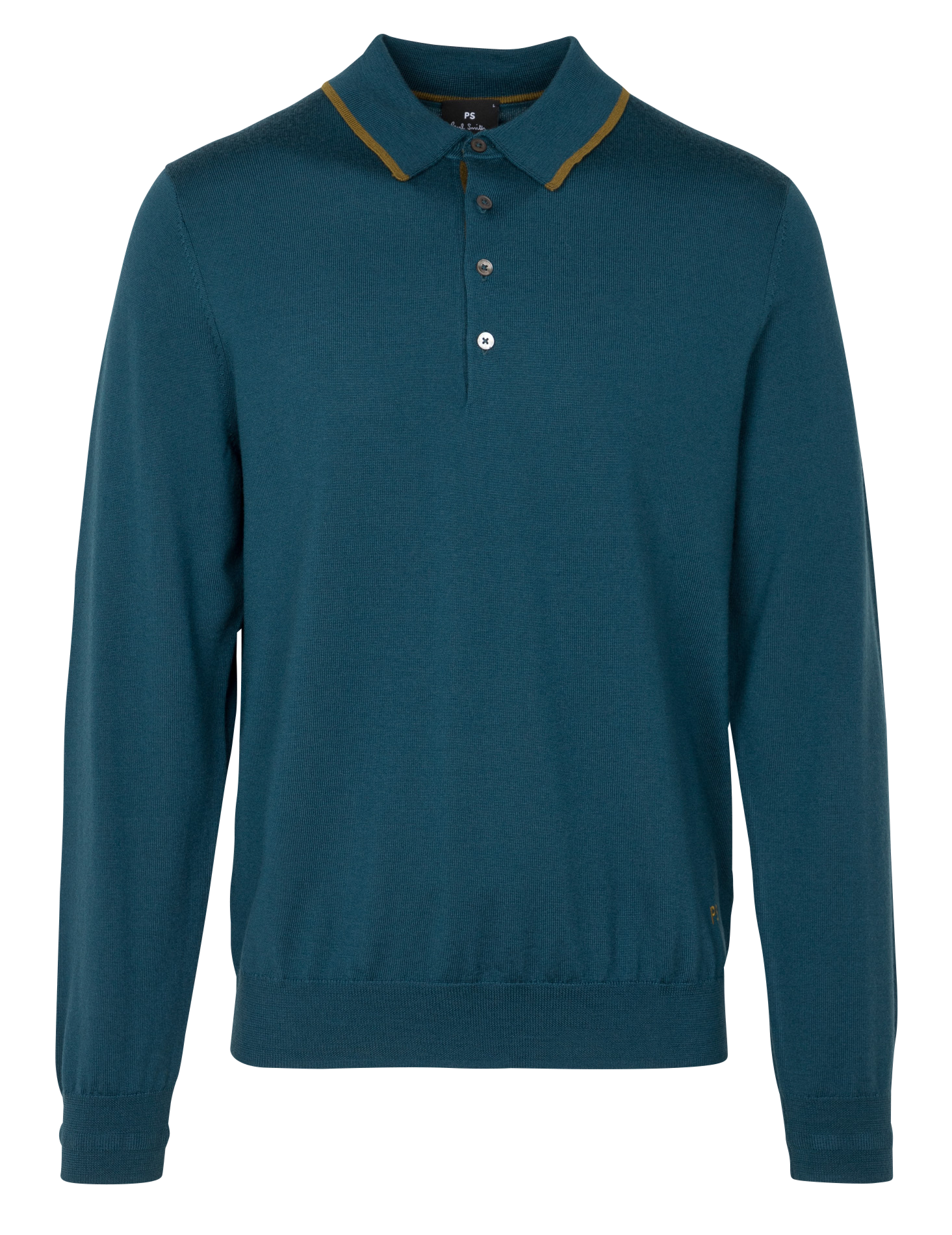 Wool sweater with polo collar PAUL SMITH Blue