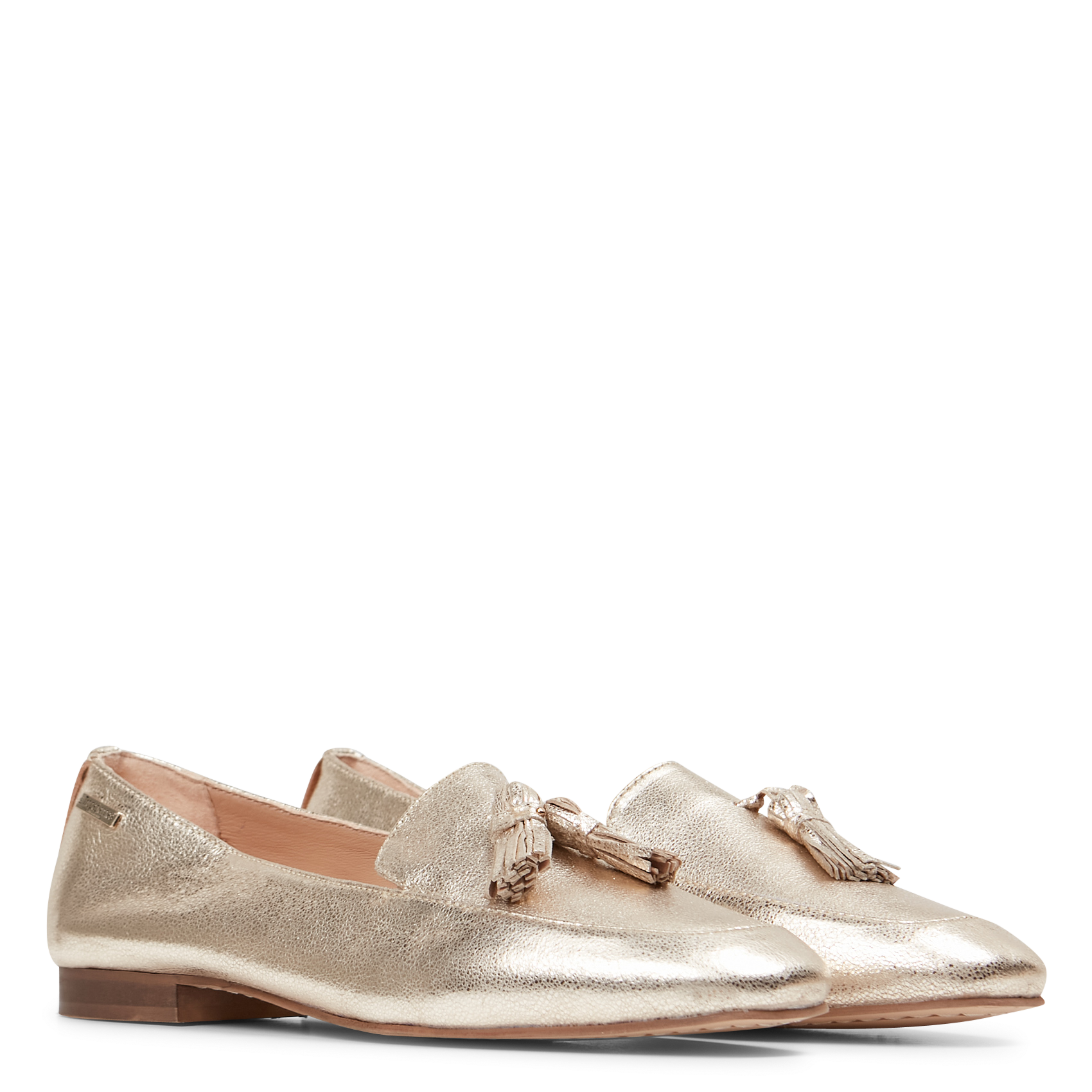 Leather moccasins LES TROPEZIENNES PAR M.BELARBI Golden