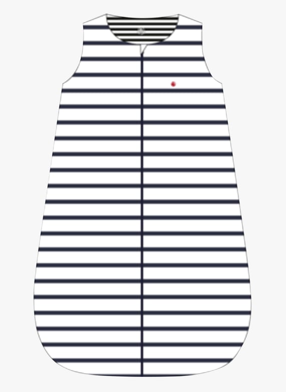 Gigoteuse a rayures en coton Blanc