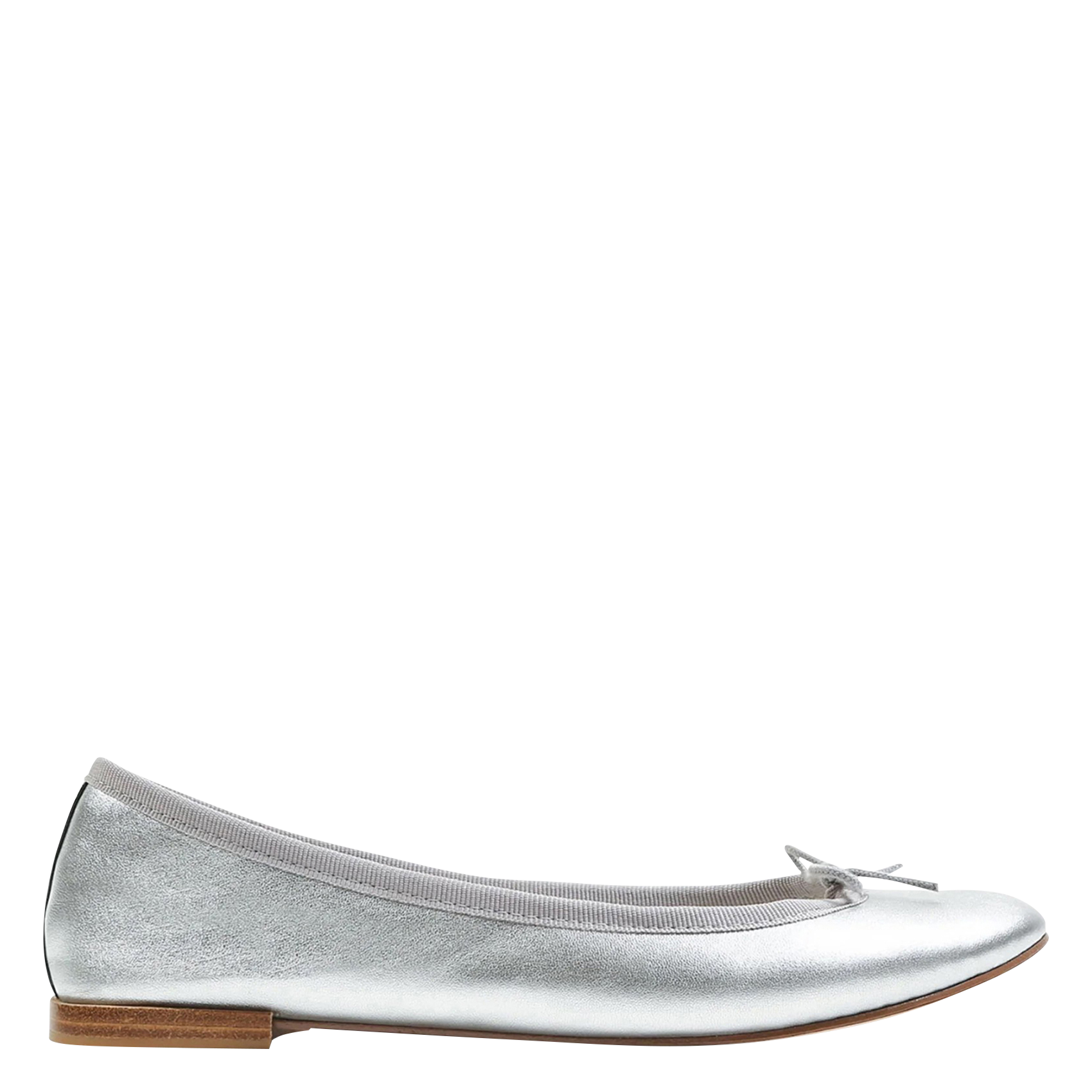 Metallic leren ballerina's REPETTO