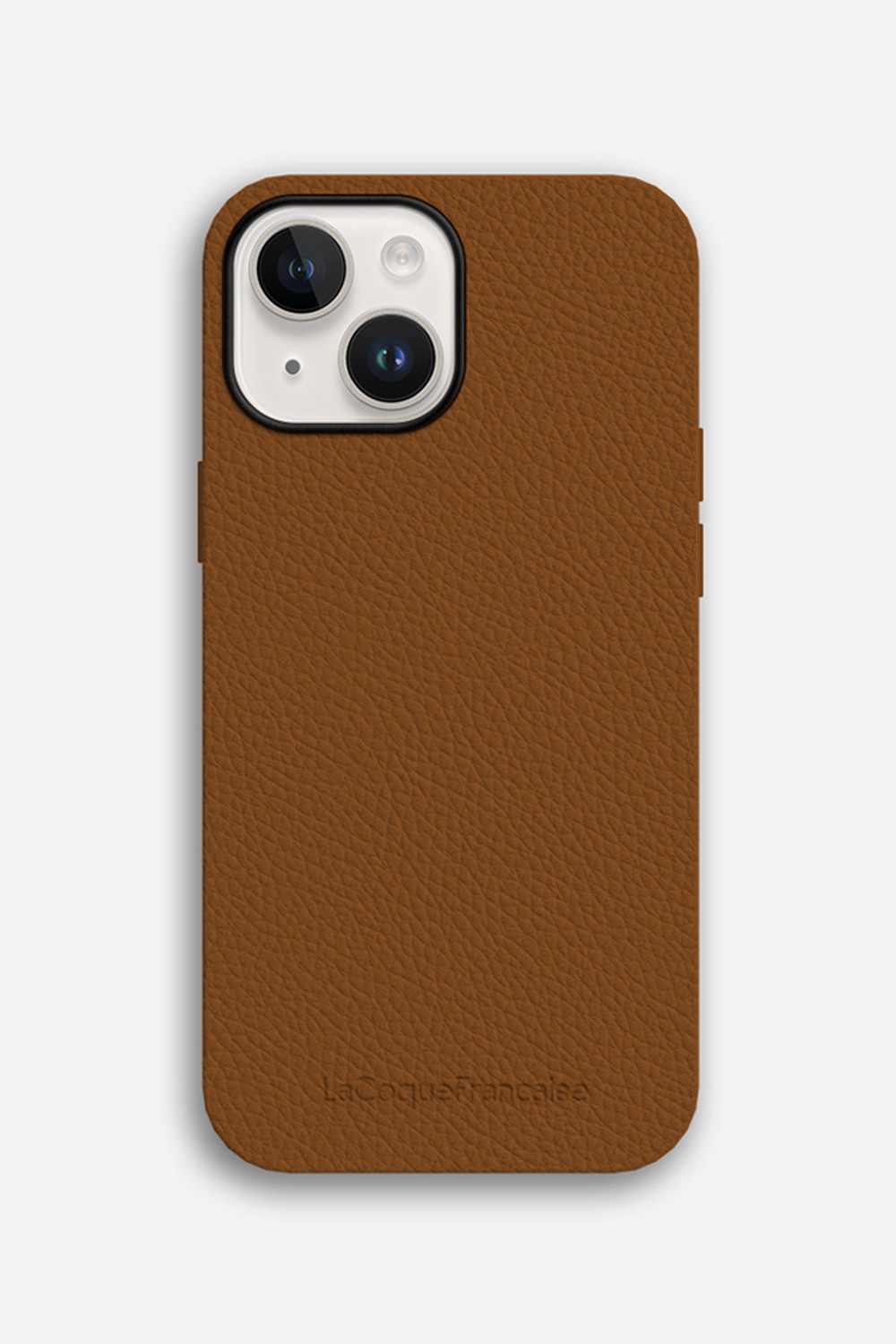 Leather phone case for iPhone 14 Plus LA COQUE FRANCAISE Brown