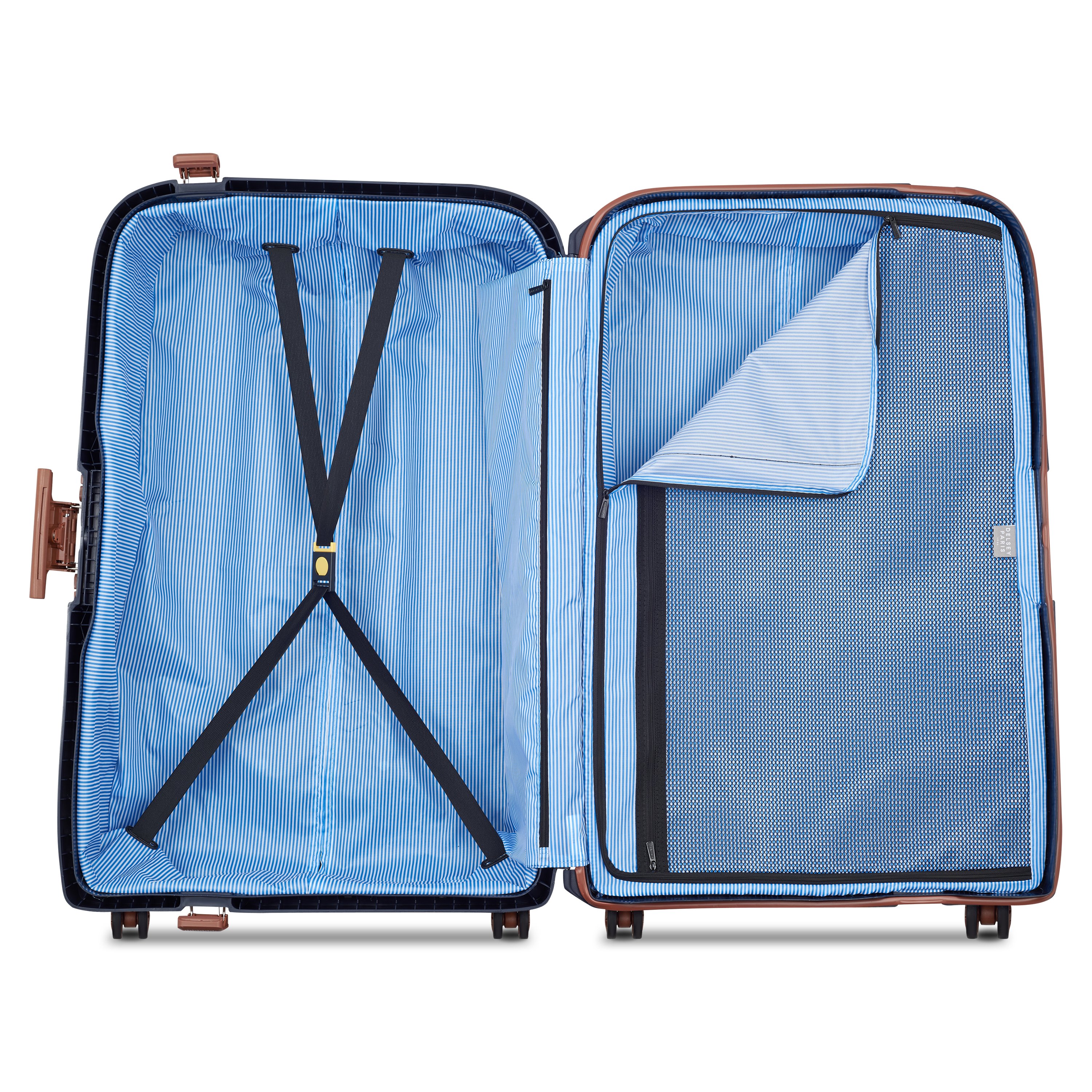 Rigid hold suitcase DELSEY PARIS Blue