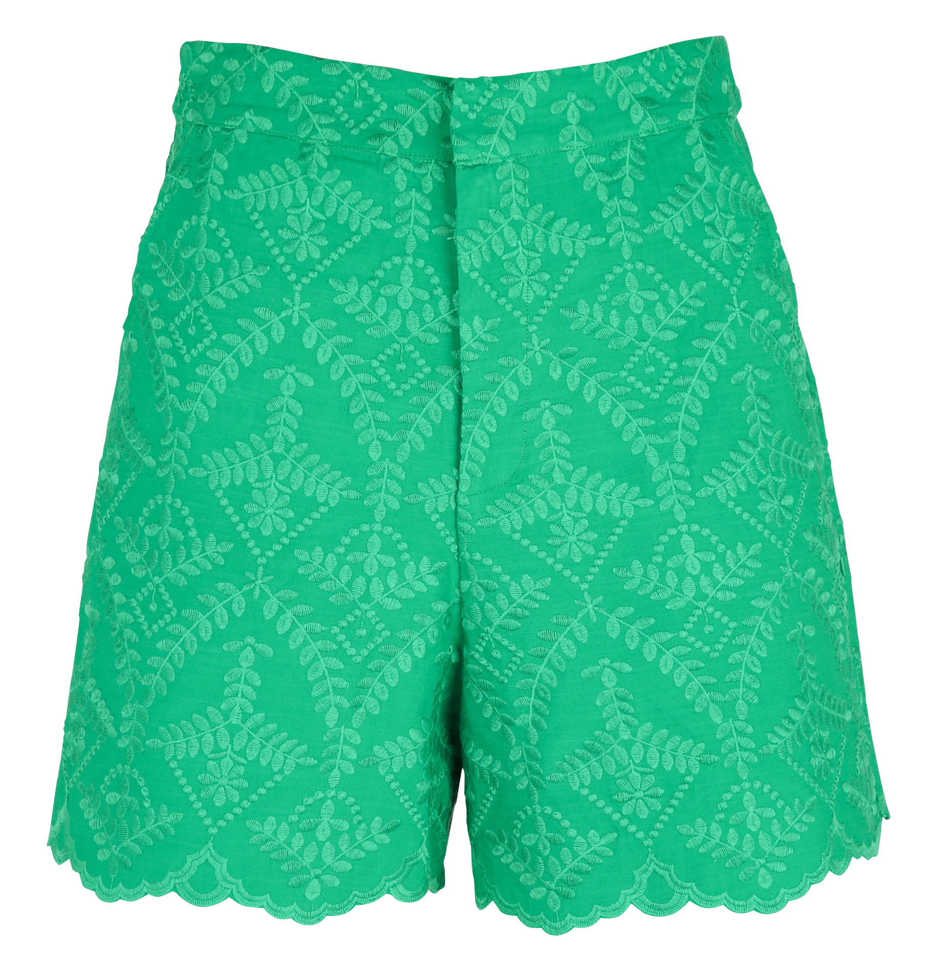 Short droit brodé LA PETITE ETOILE Vert