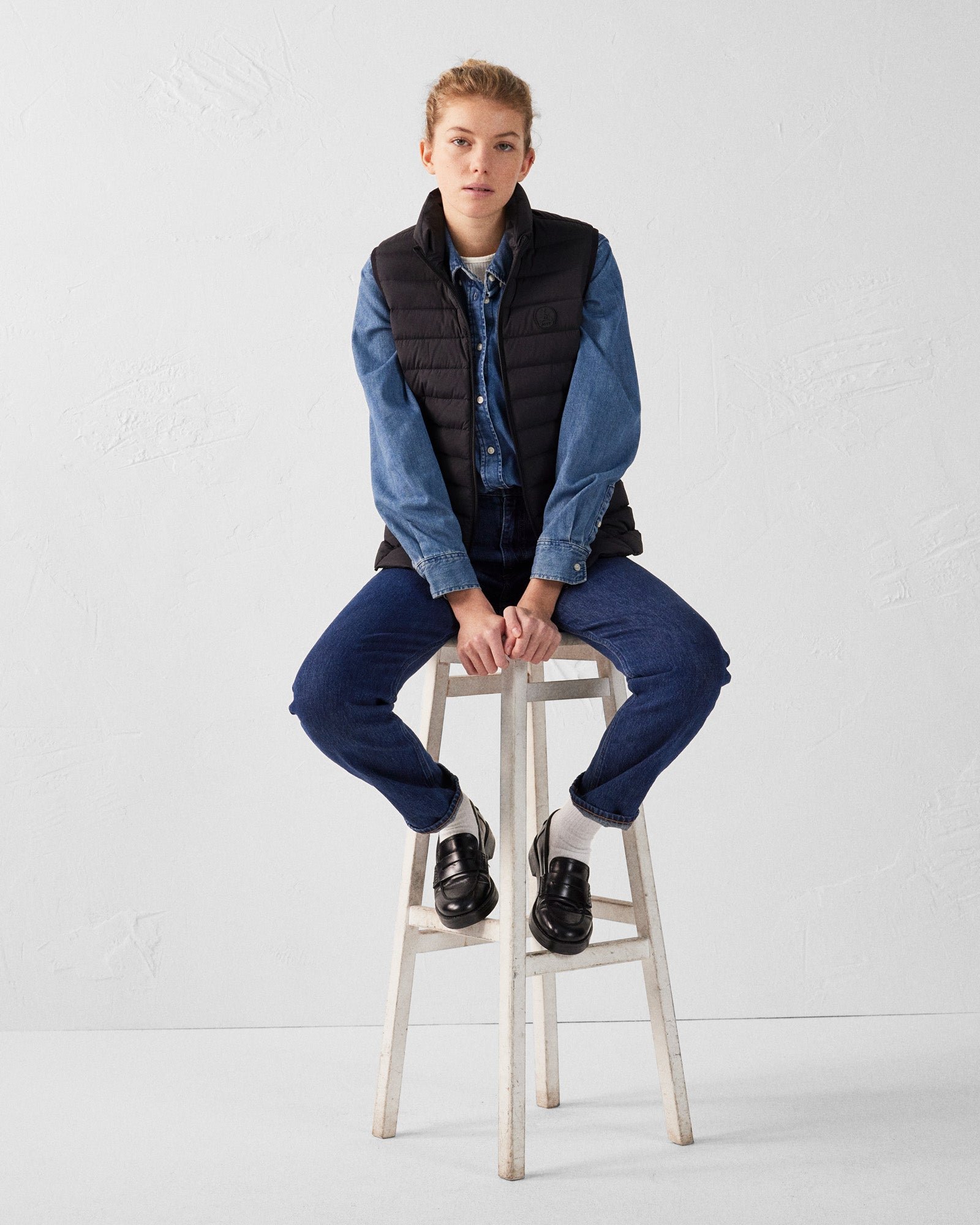 Stretch sleeveless down jacket Grenada JOTT Black