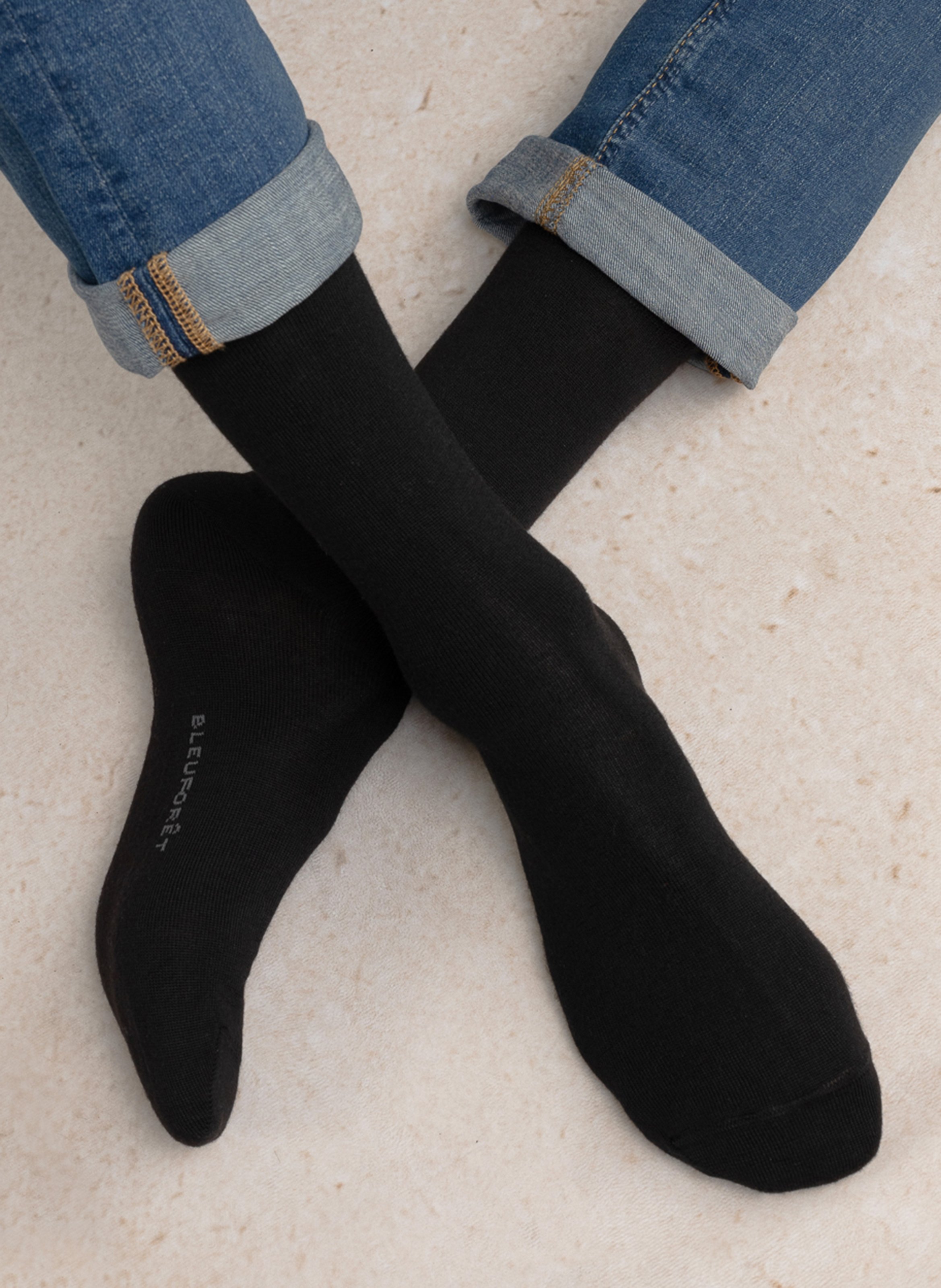 Mid-calf socks BLEUFORET Black