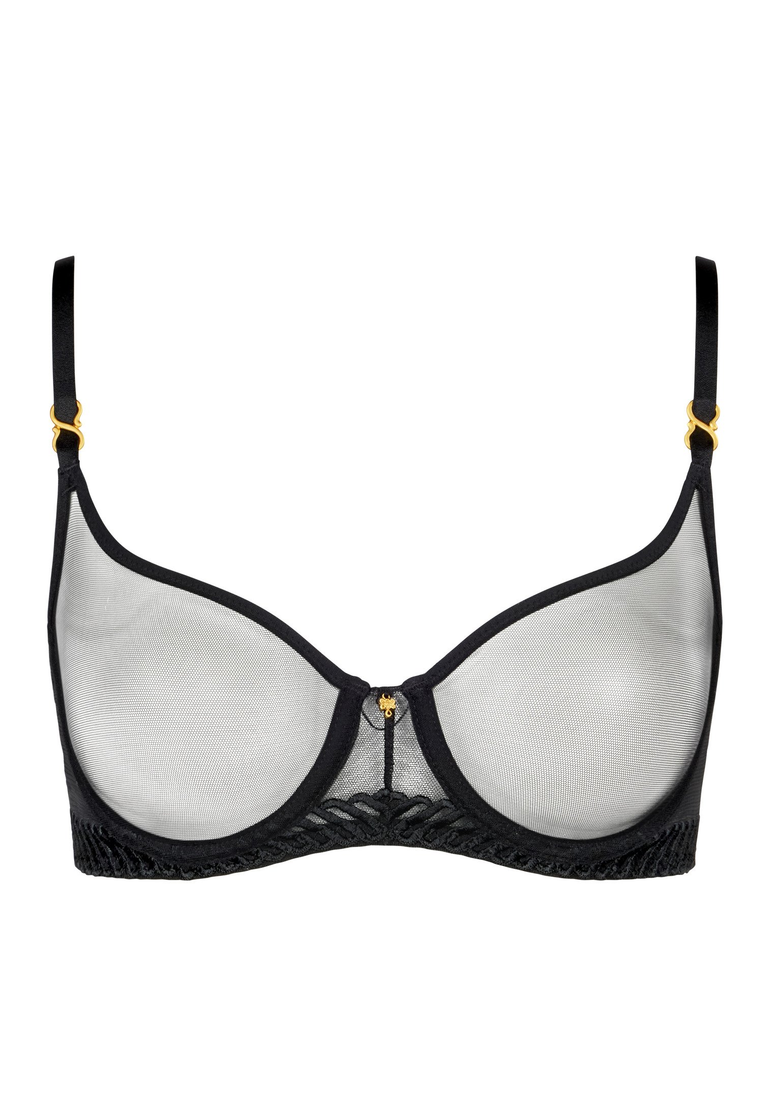 Underwired demi-cup bra AUBADE Black