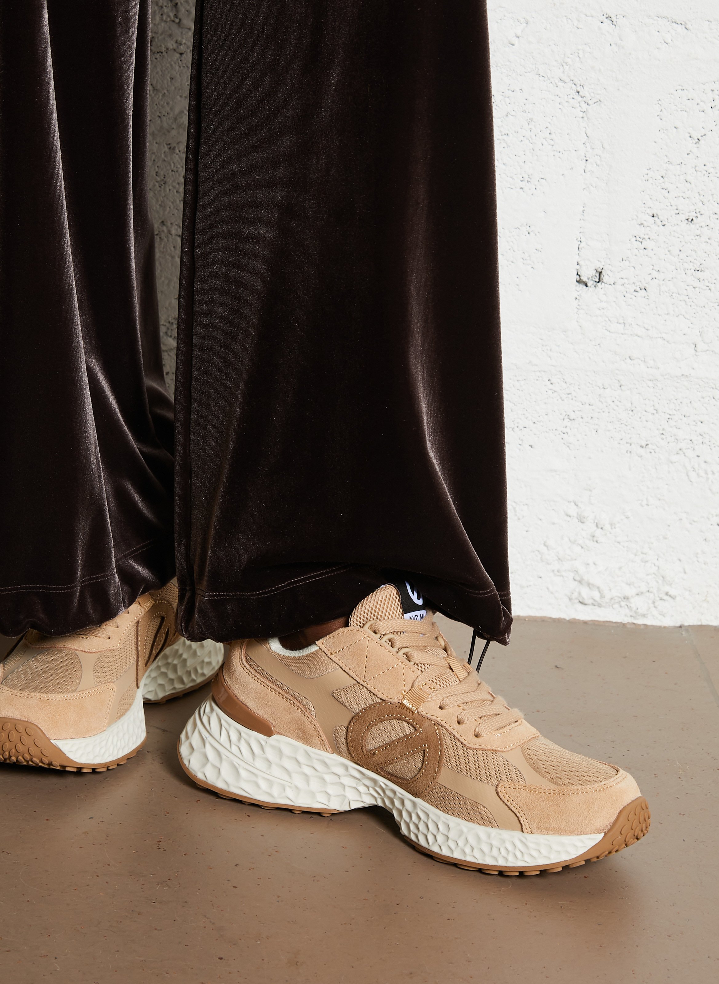 Baskets basses bi-matière NO NAME Beige