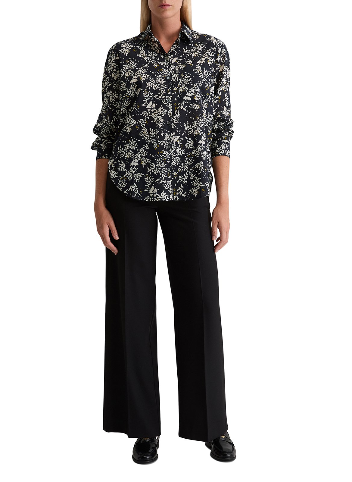 Camisa de algodón recta estampada MARC O'POLO Multicolor