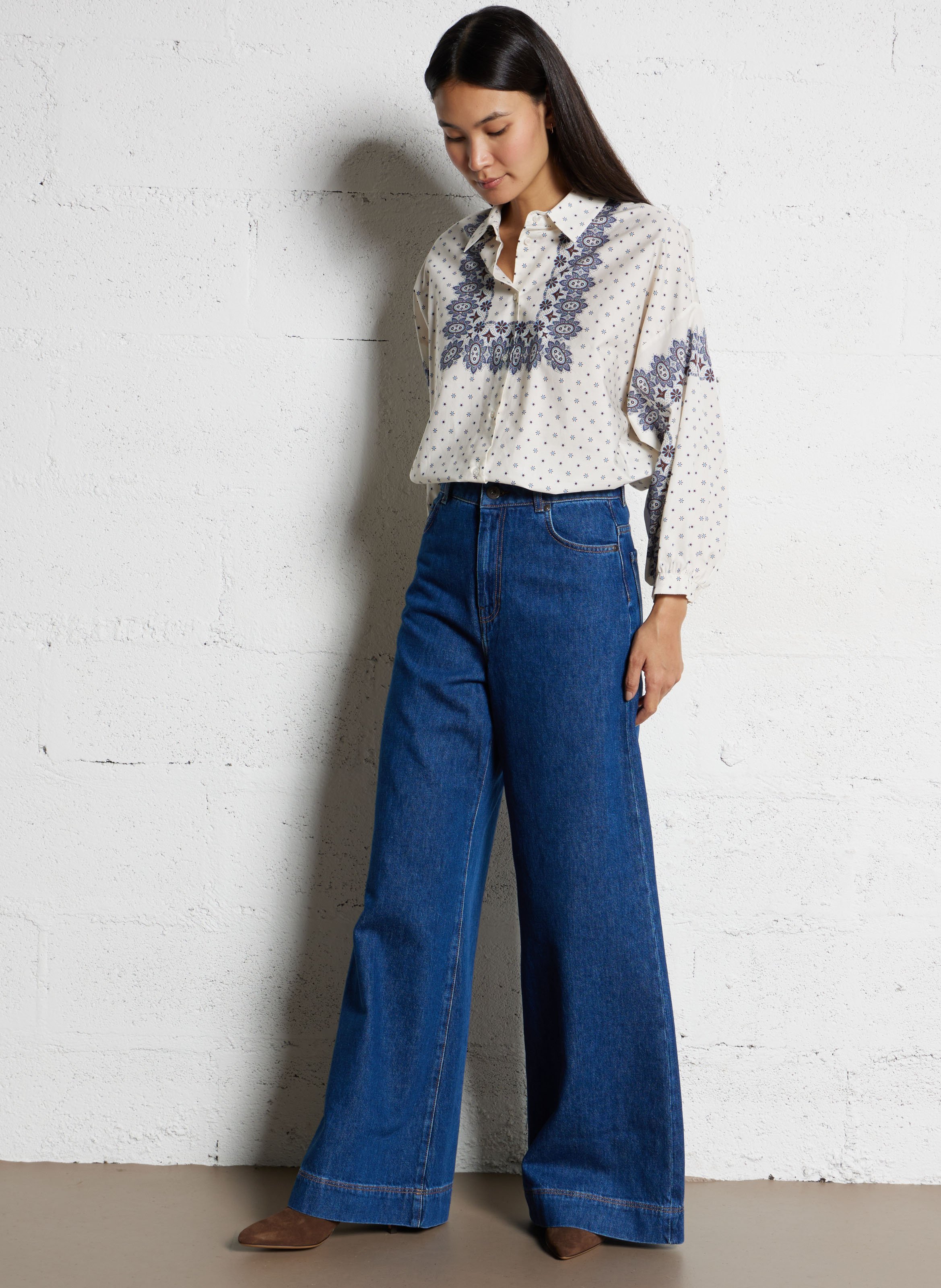 Capri plain oversized shirt MAX MARA WEEK END White