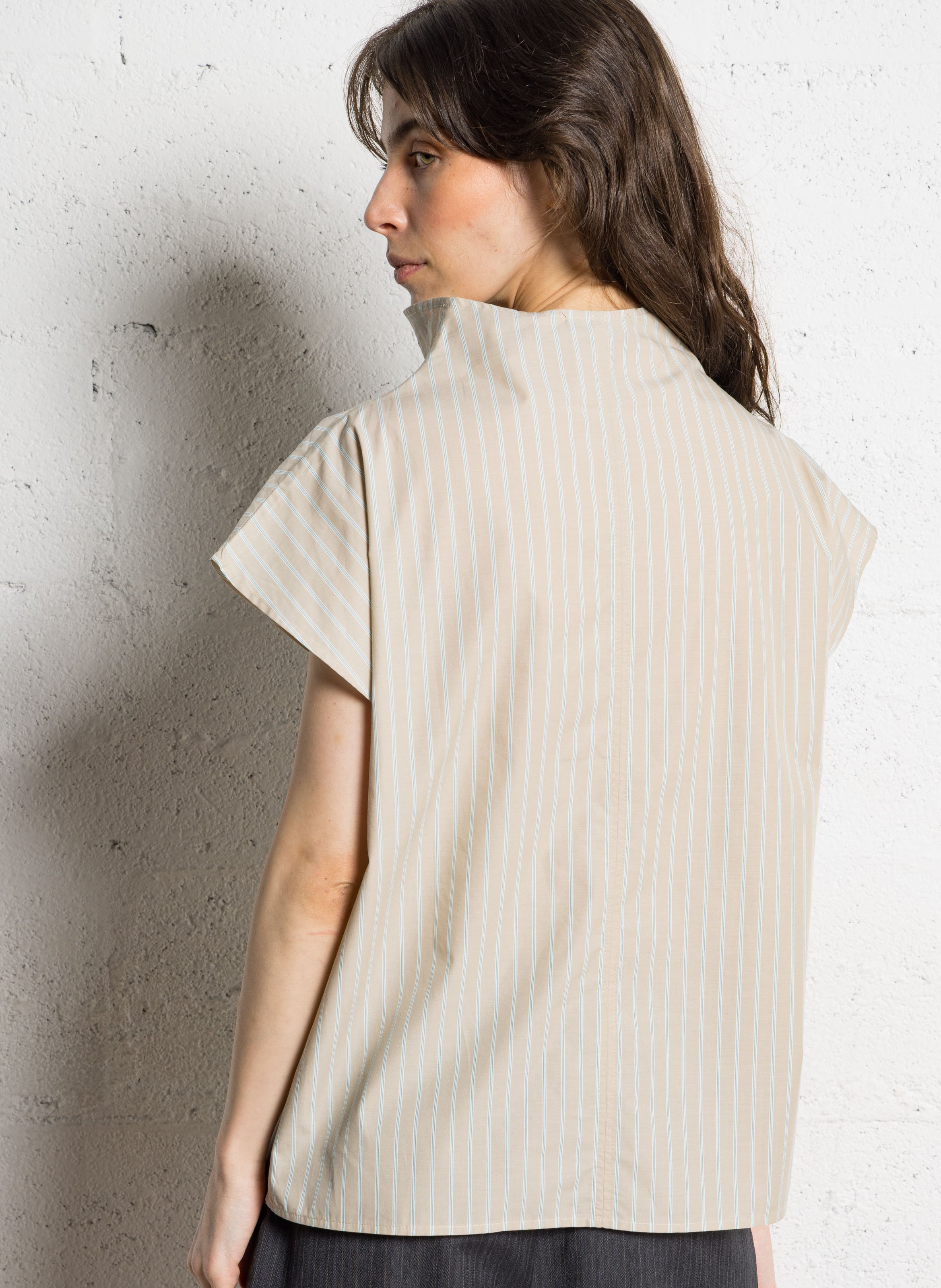 Top droit en coton bio SOEUR Multicolore