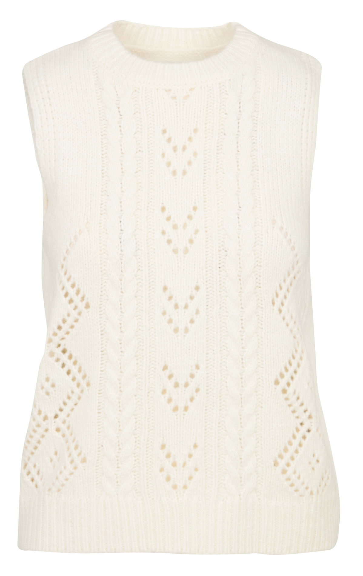 Kurzes ärmelloses einfarbiges Oberteil SUD EXPRESS Weiss