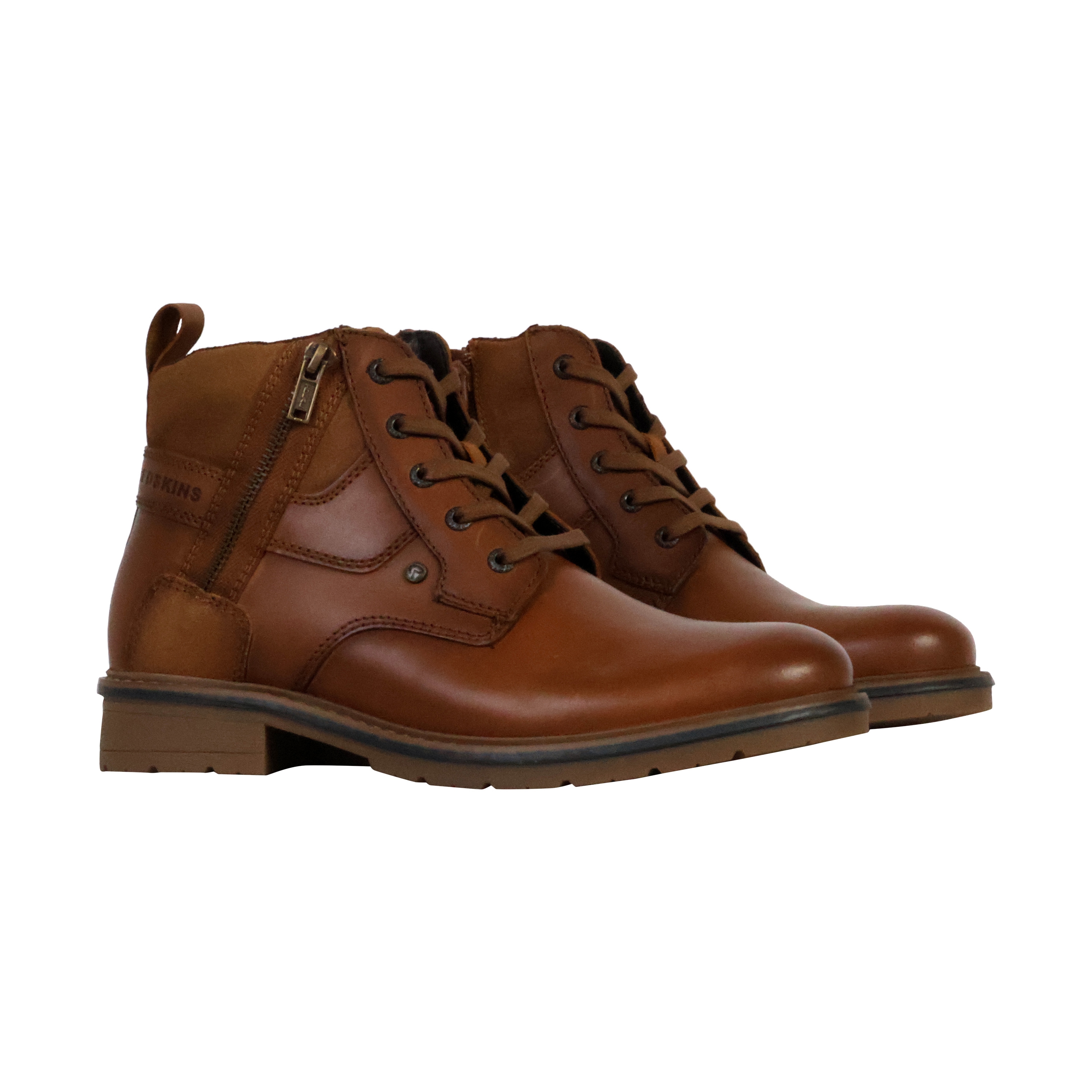 Low leather ankle boot Lafare REDSKINS Brown
