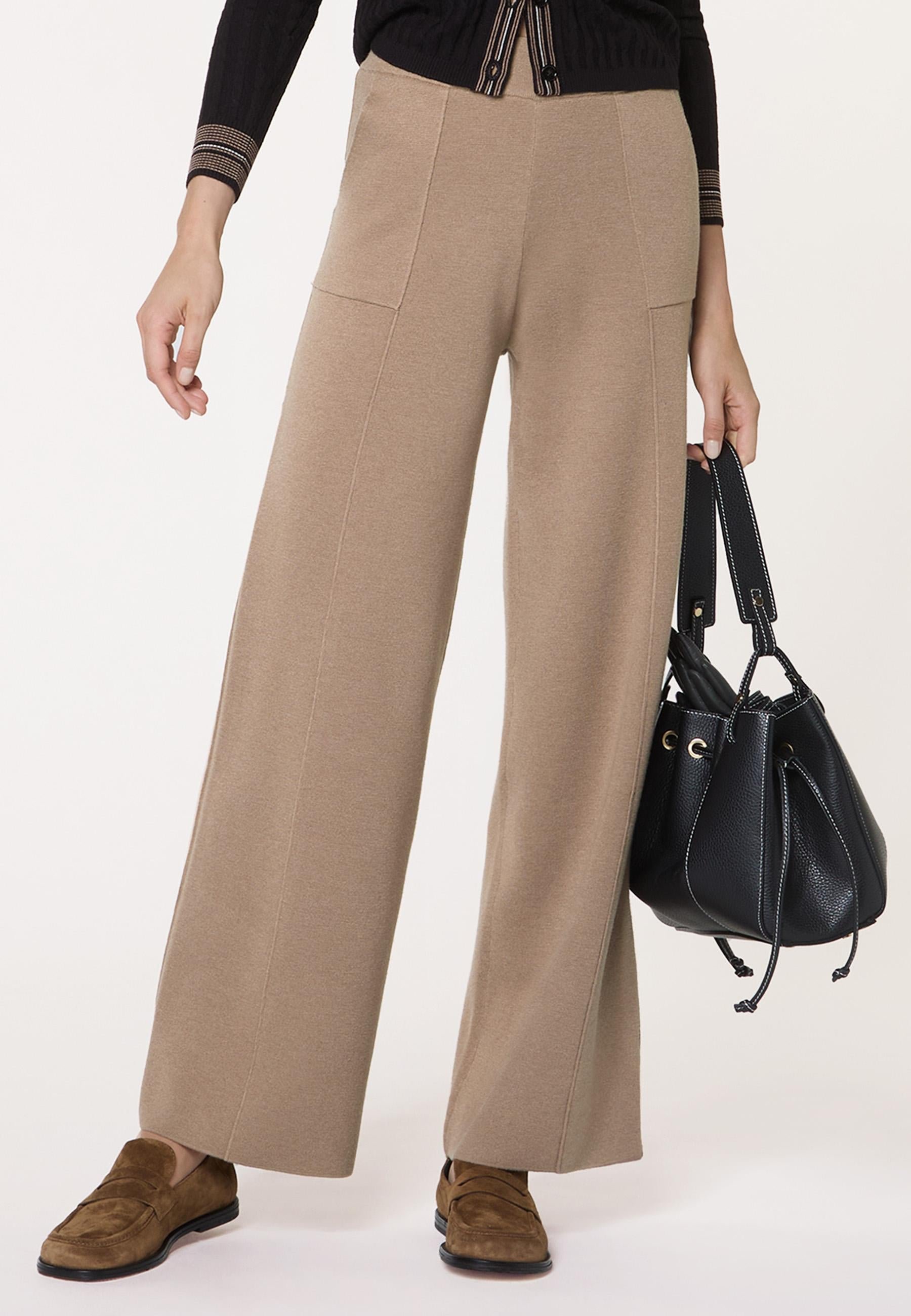 Wide-leg knit pants RODIER Brown