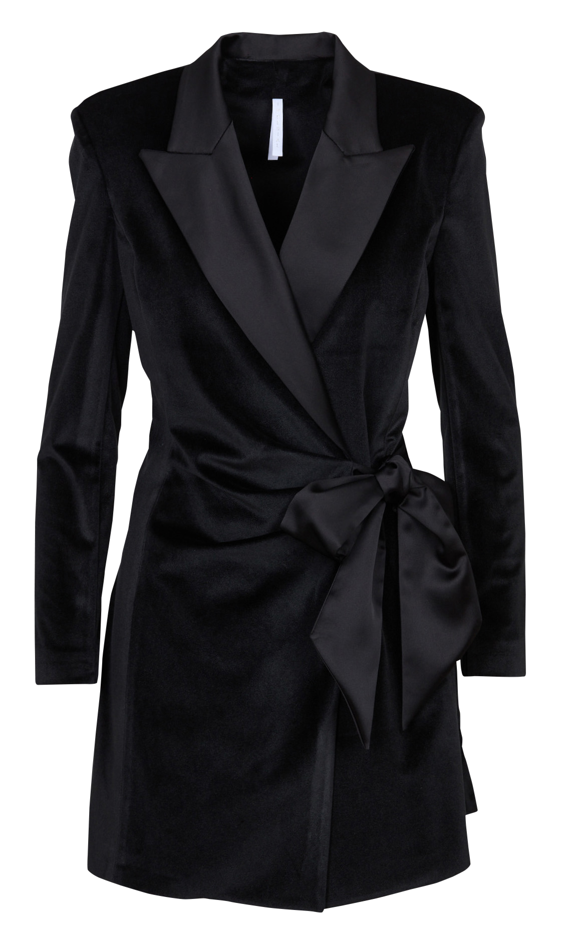 Robe courte col tailleur en velours IMPERIAL Noir