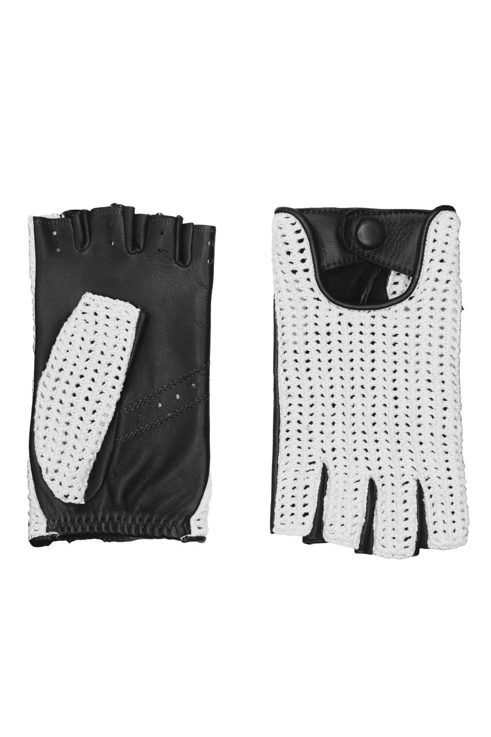 Karine dc leather gloves AGNELLE Black