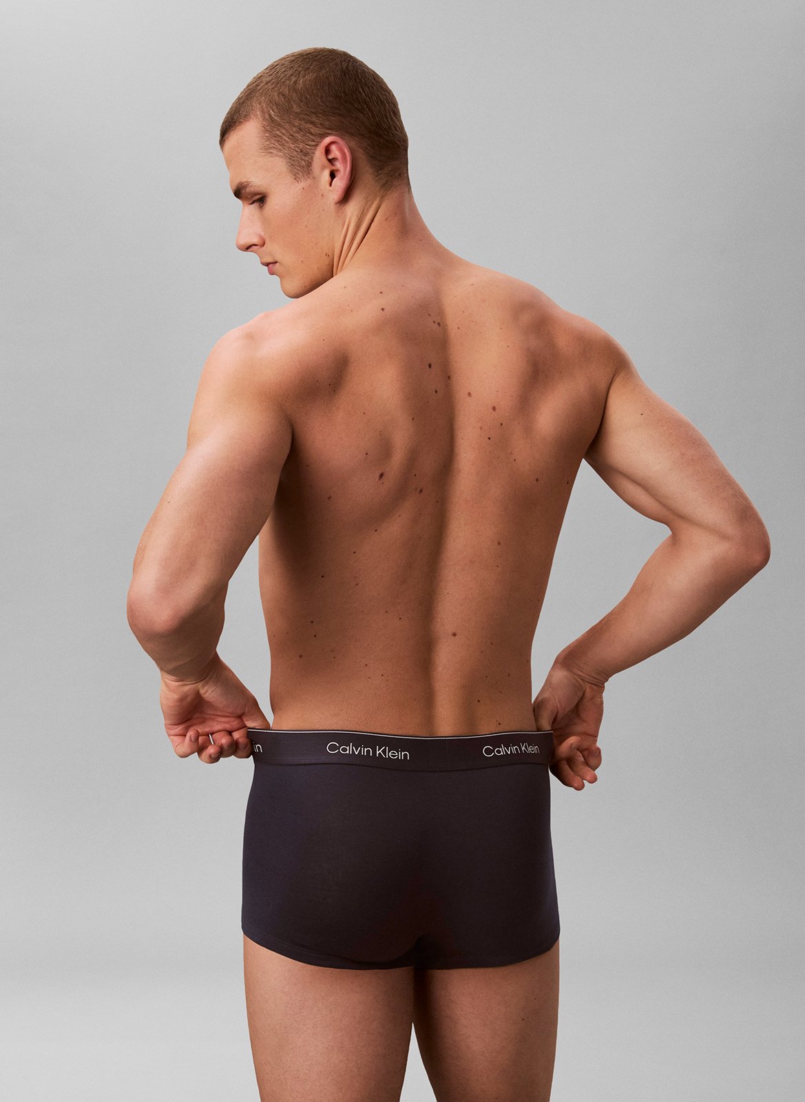 3er-Pack Boxershorts aus Baumwoll-Mix CALVIN KLEIN UNDERWEAR Grun