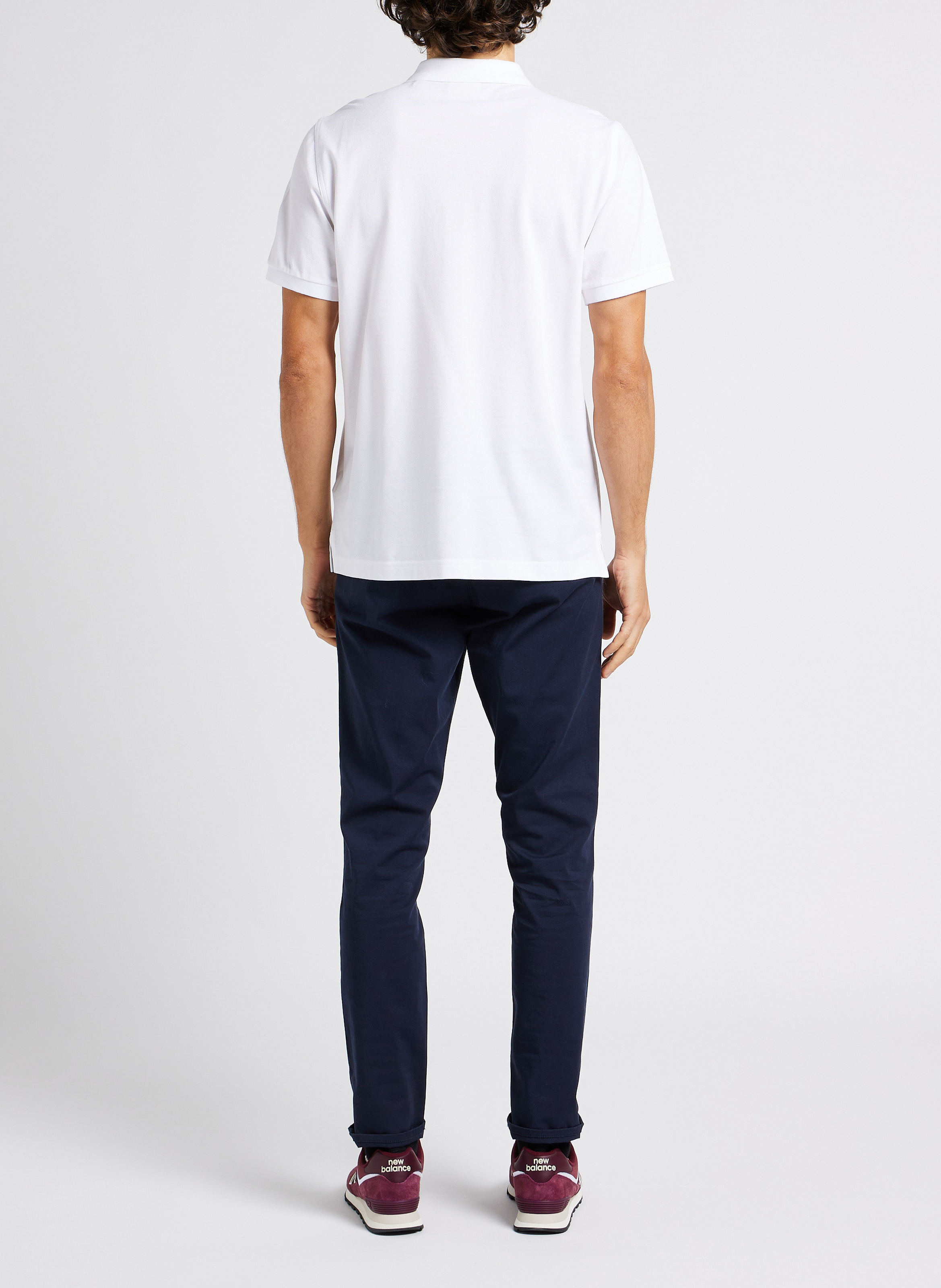 Slim-fit organic cotton-blend pants GANT Blue