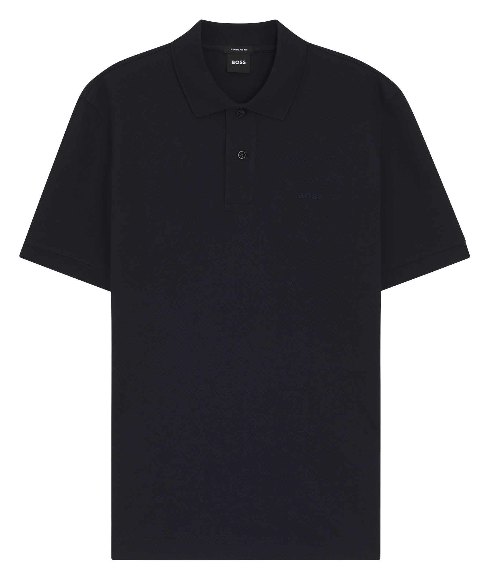 Short-sleeve solid color polo BOSS Blue