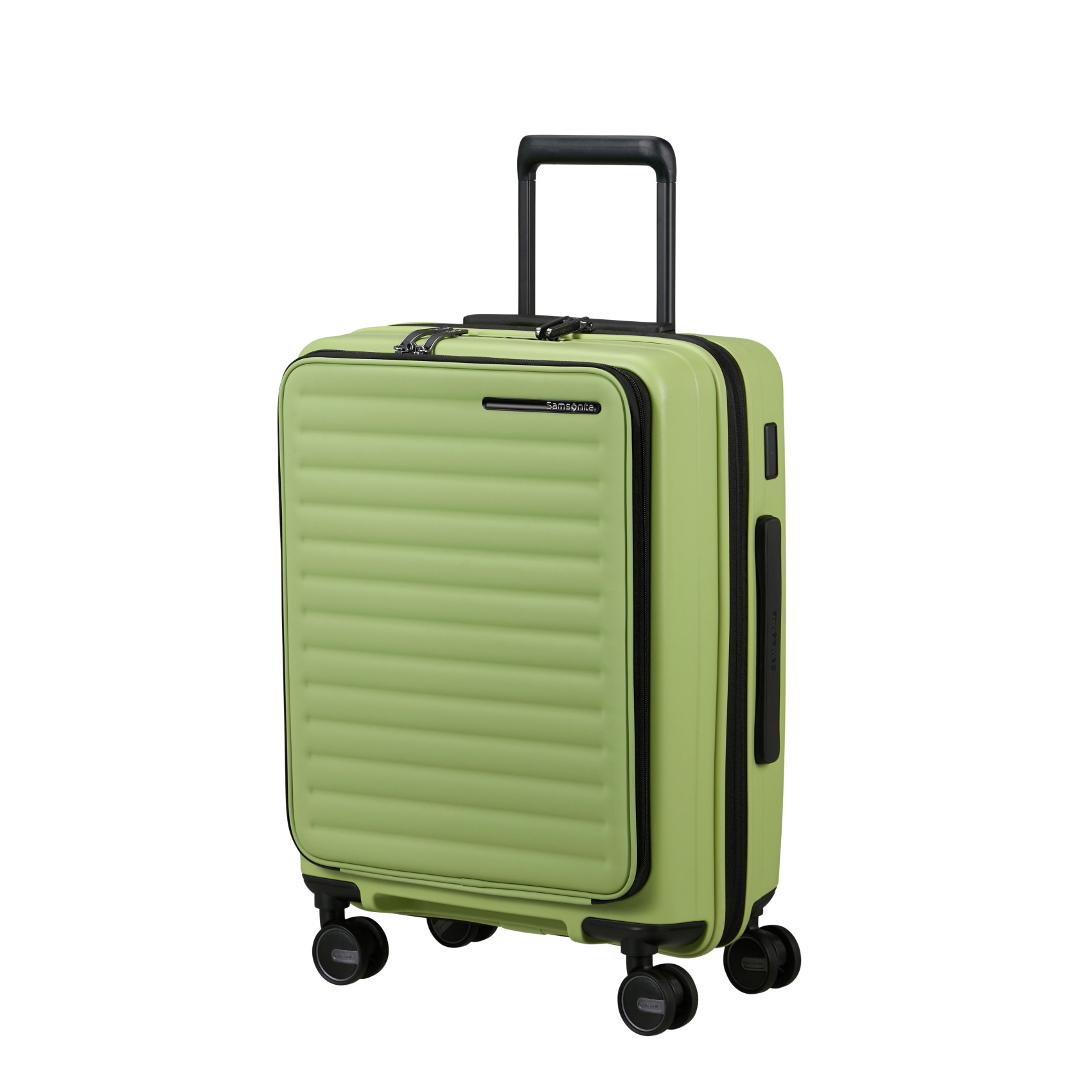 Restackd 4-wheel carry-on suitcase size S SAMSONITE Green