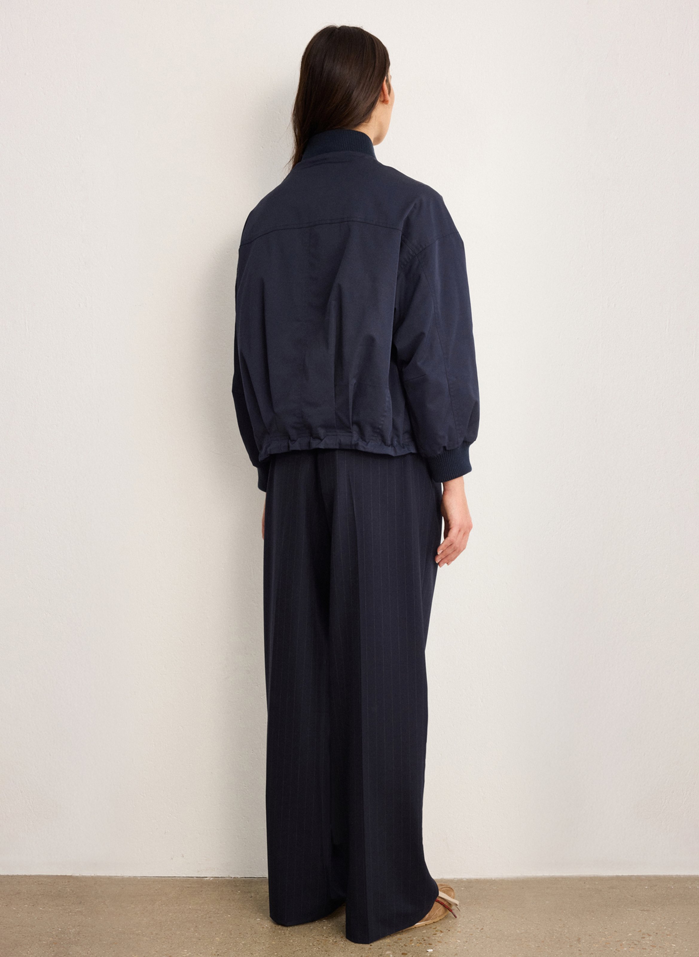 Oversized cotton jacket PABLO Blue