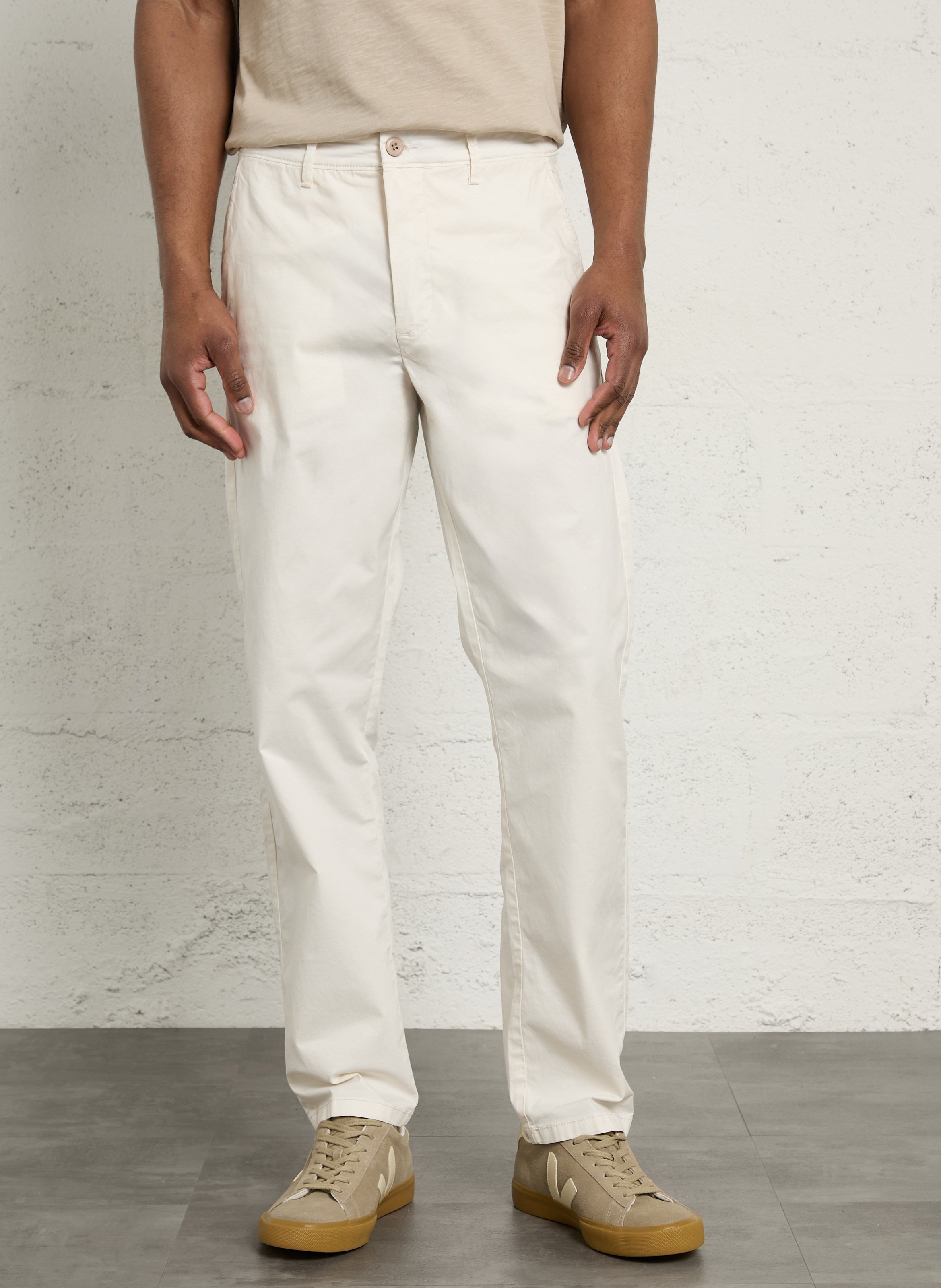 Solid straight chino pants PEPE JEANS