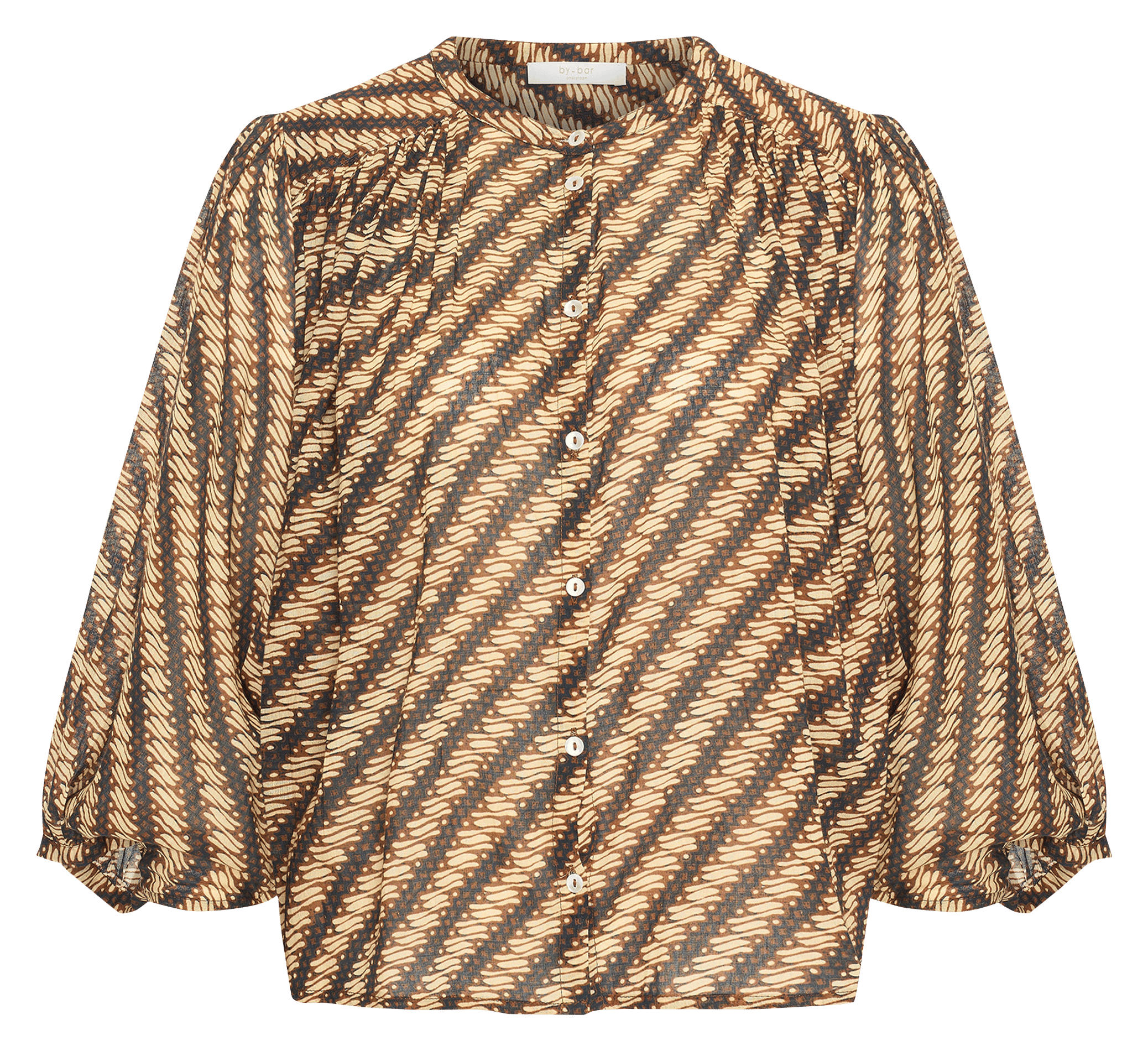 Straight printed cotton blouse BY BAR Multicolored