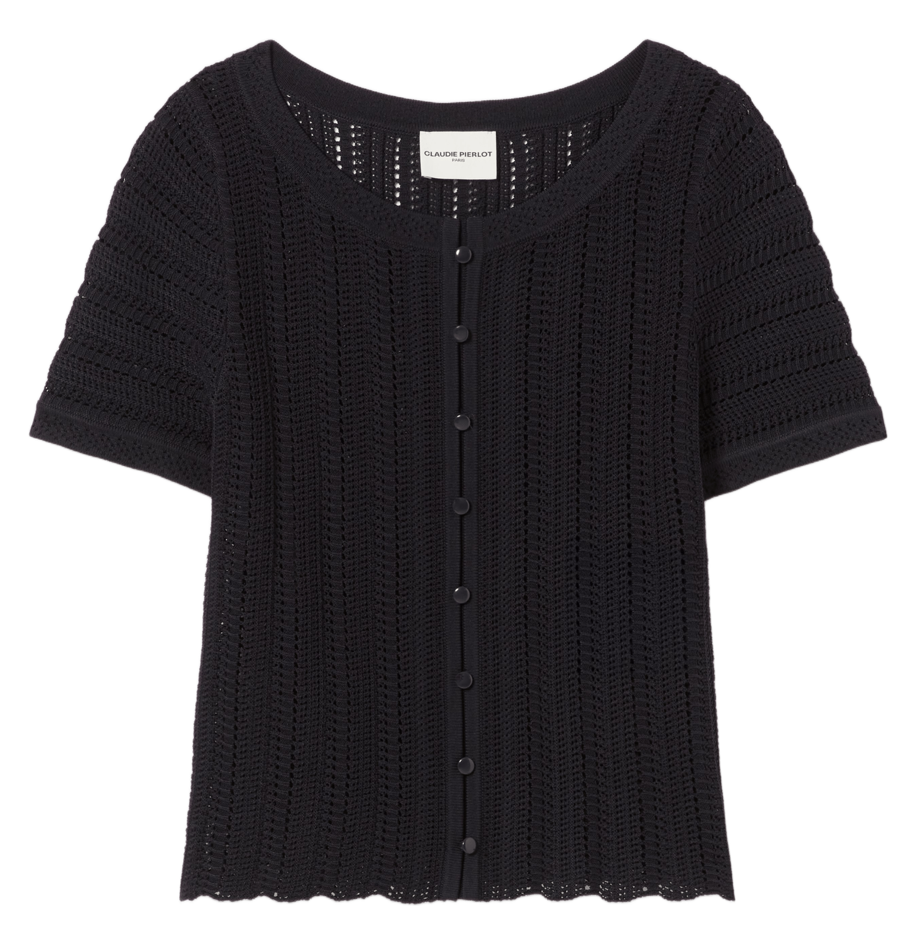 Top droit col rond en maille CLAUDIE PIERLOT
