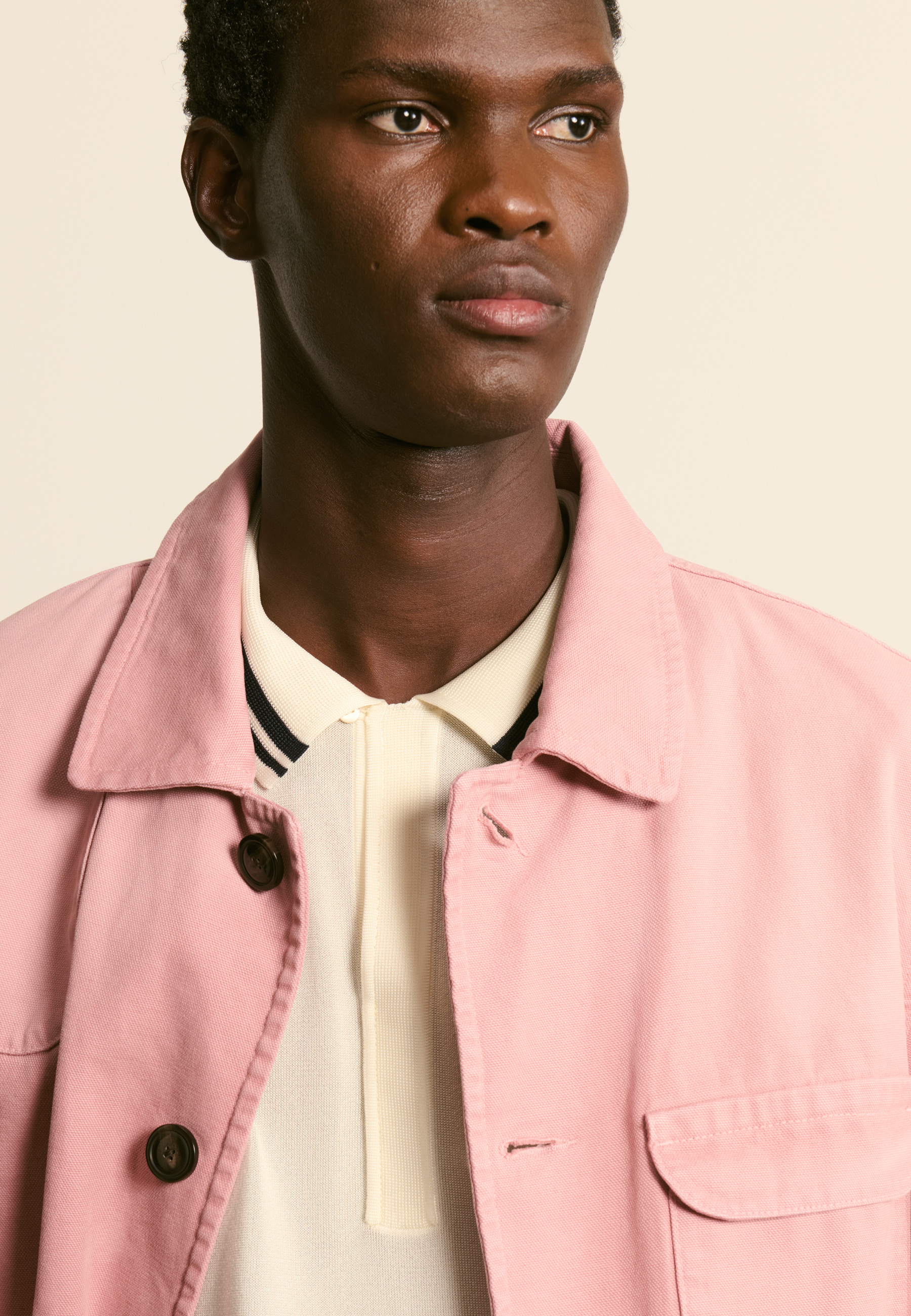 Light thread polo MAISON MONTAGUT White