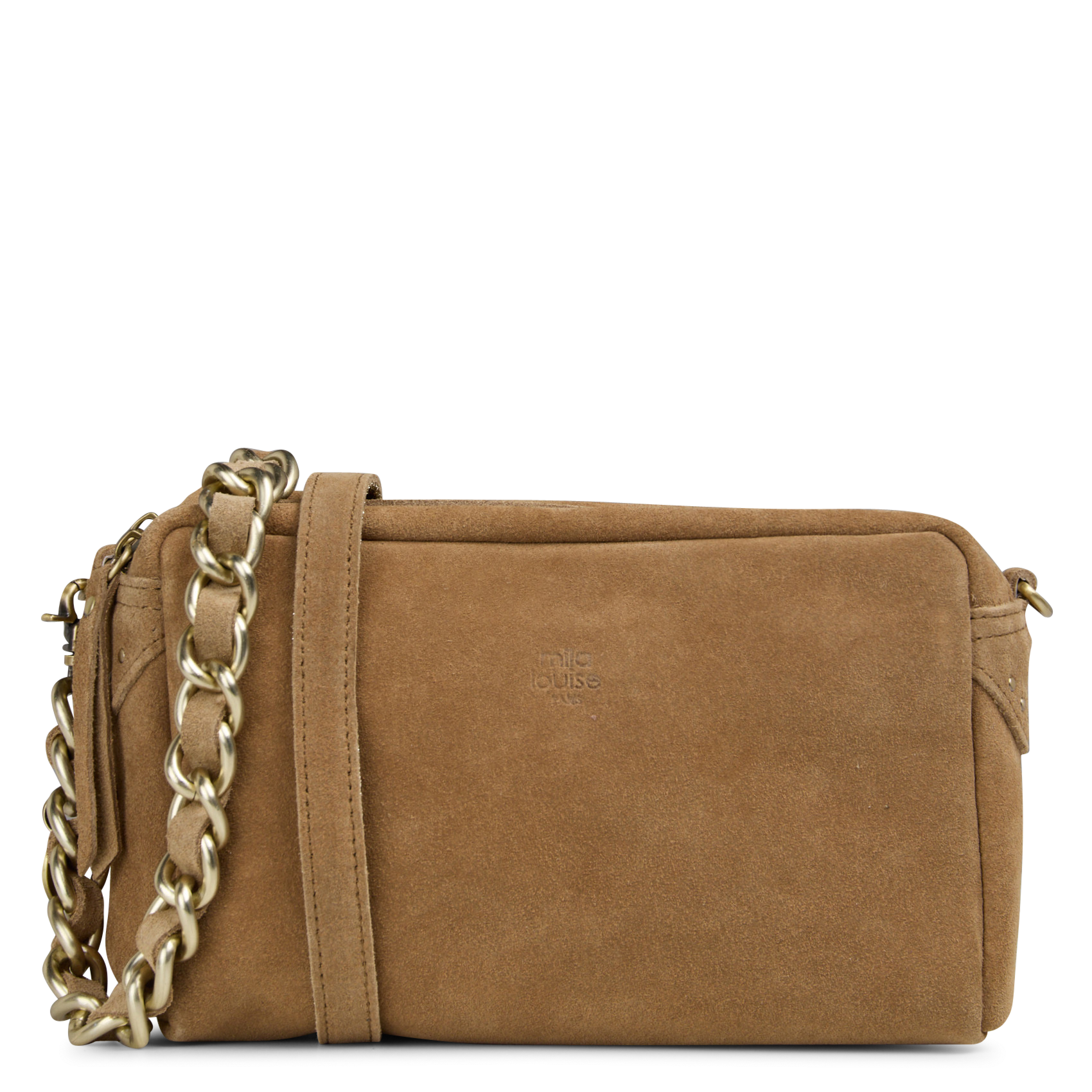 Sac caméra en cuir velours MILA LOUISE