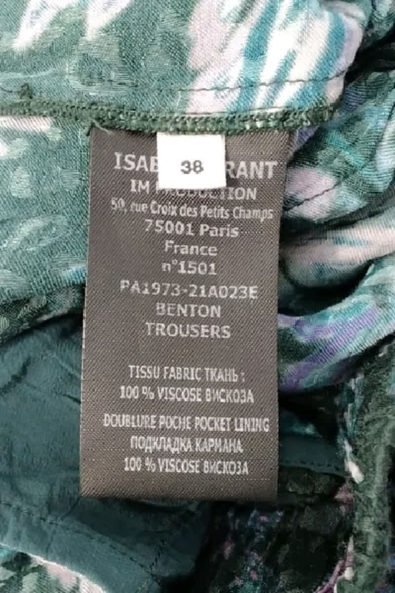 PANTS ISABEL MARANT ÉTOILE - SECONDE MAIN Green
