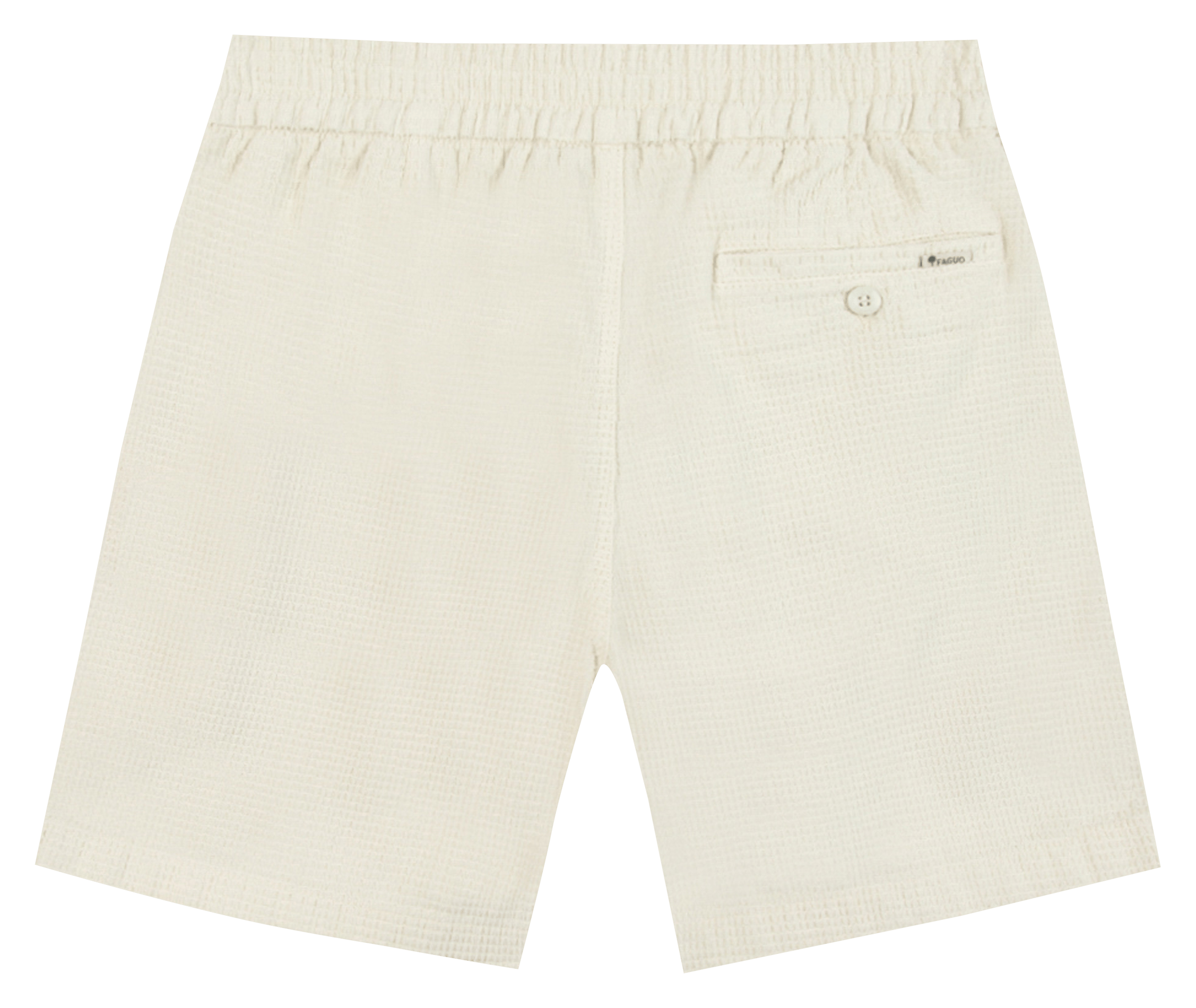 Short droit en coton FAGUO Beige