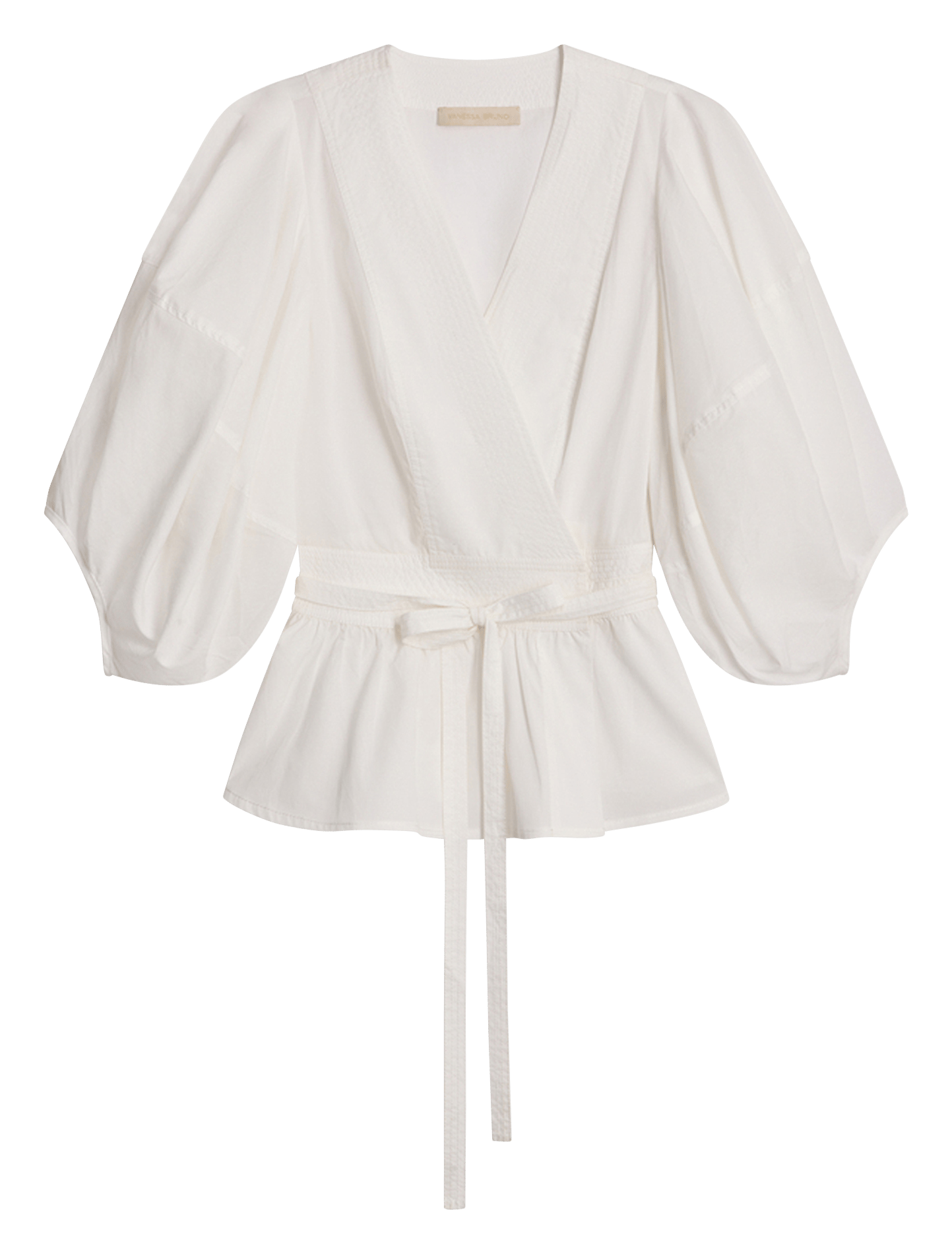 Blouse col V  VANESSA BRUNO Blanc