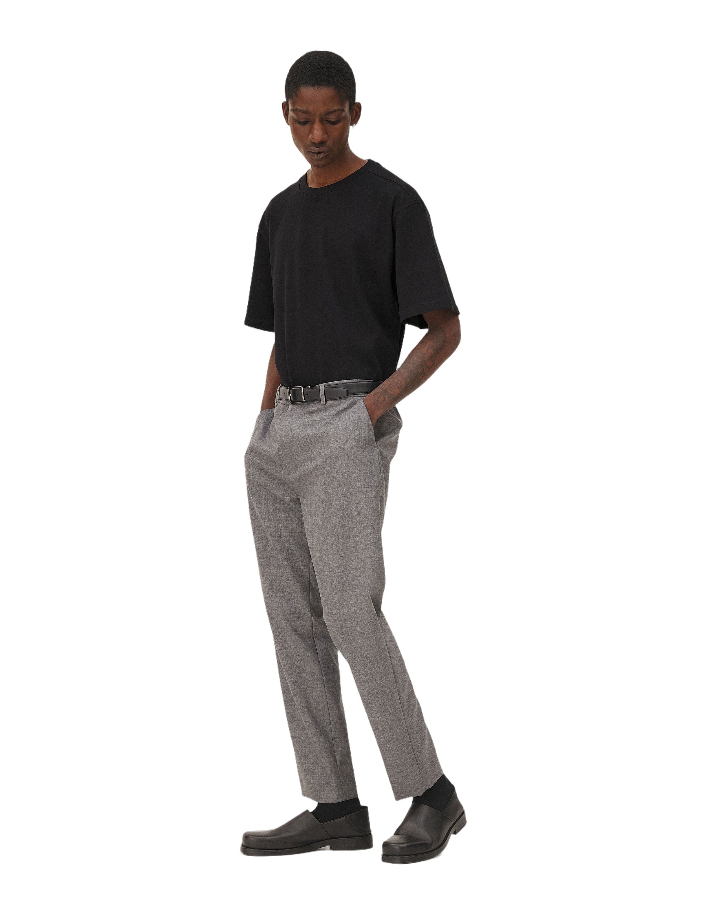 Detroit Steel Grey Stirrup Pants Noyoco Grey