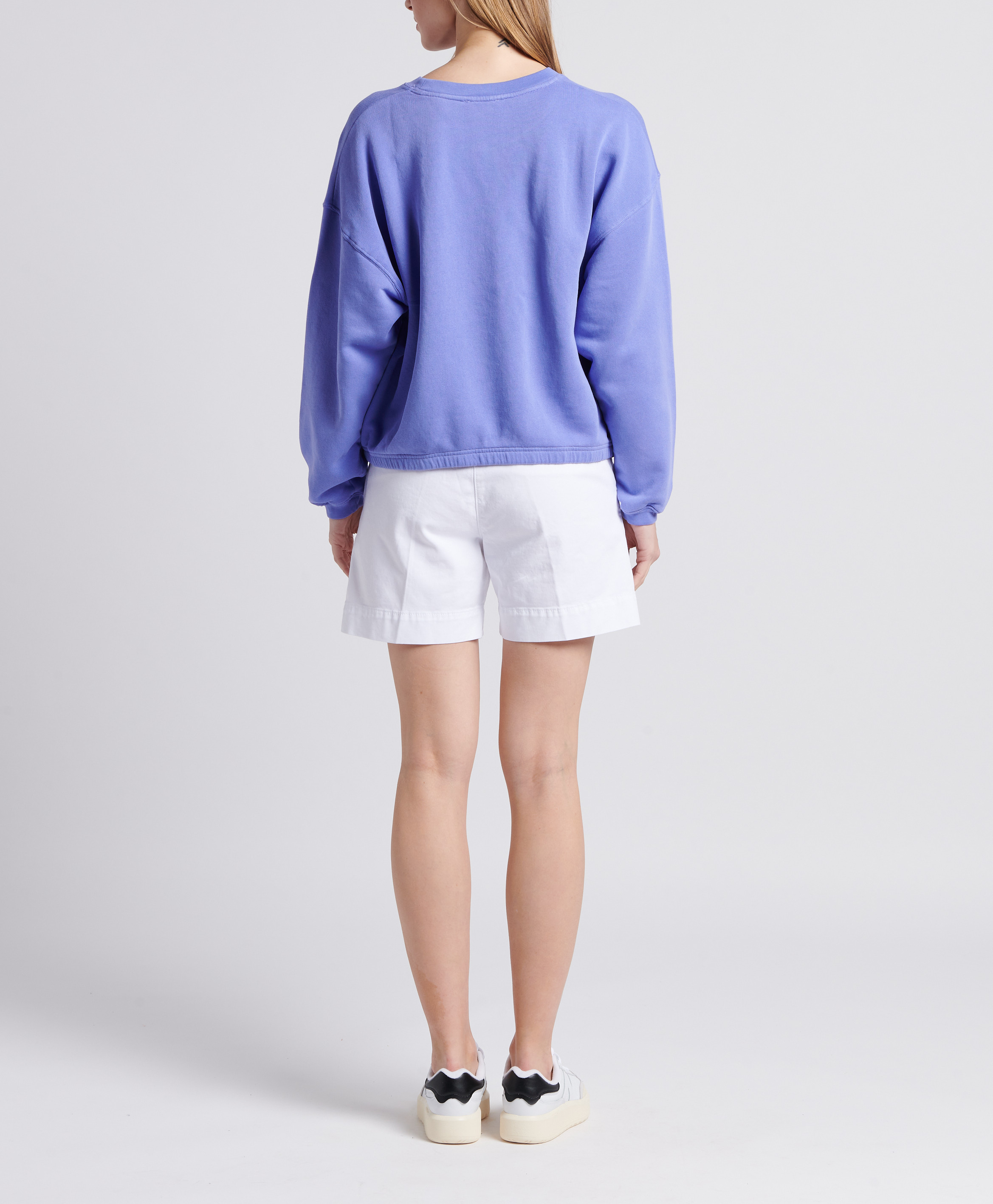 Short large en coton mélangé ACQUAVERDE Blanc