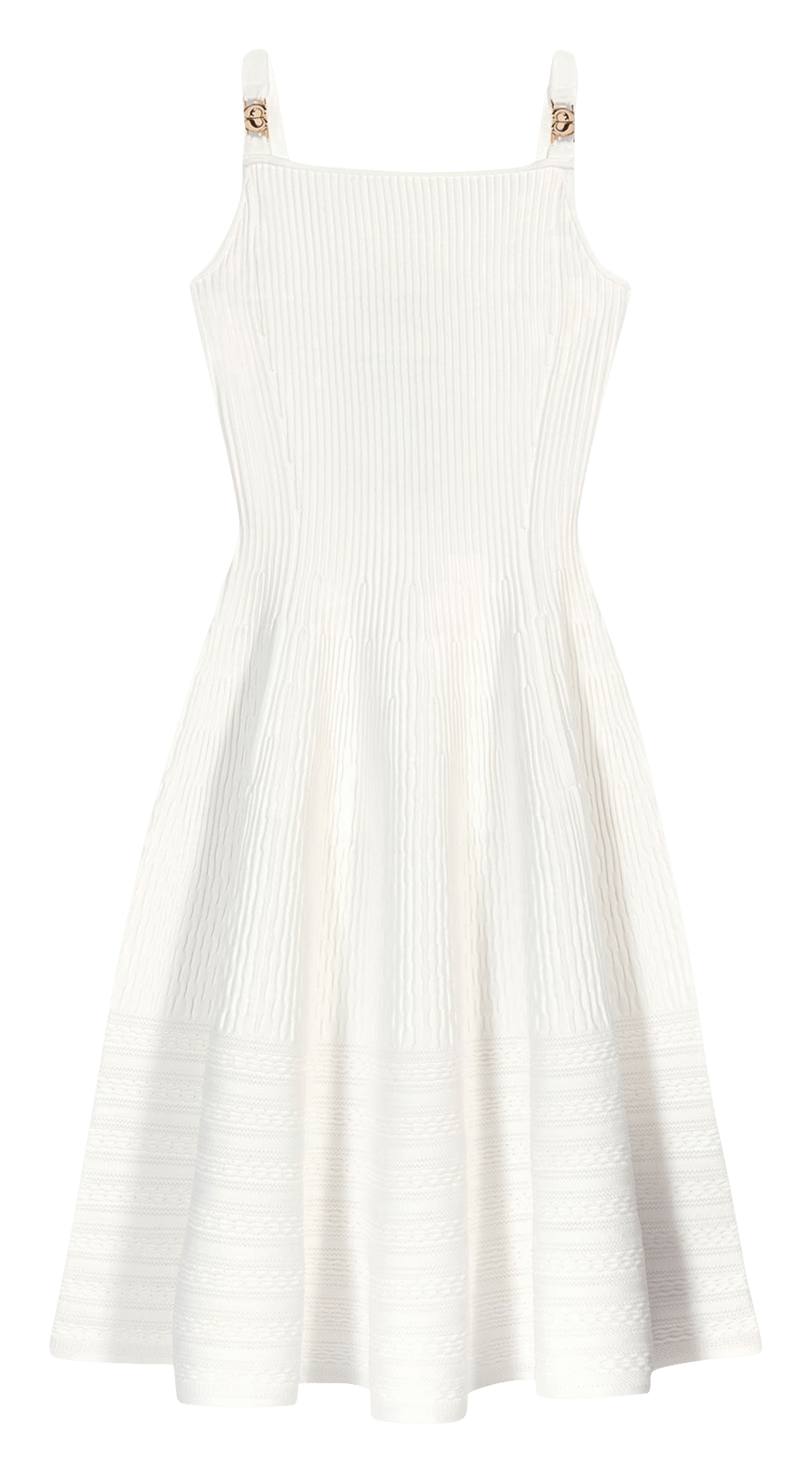 Robe courte en maille MAJE Blanc