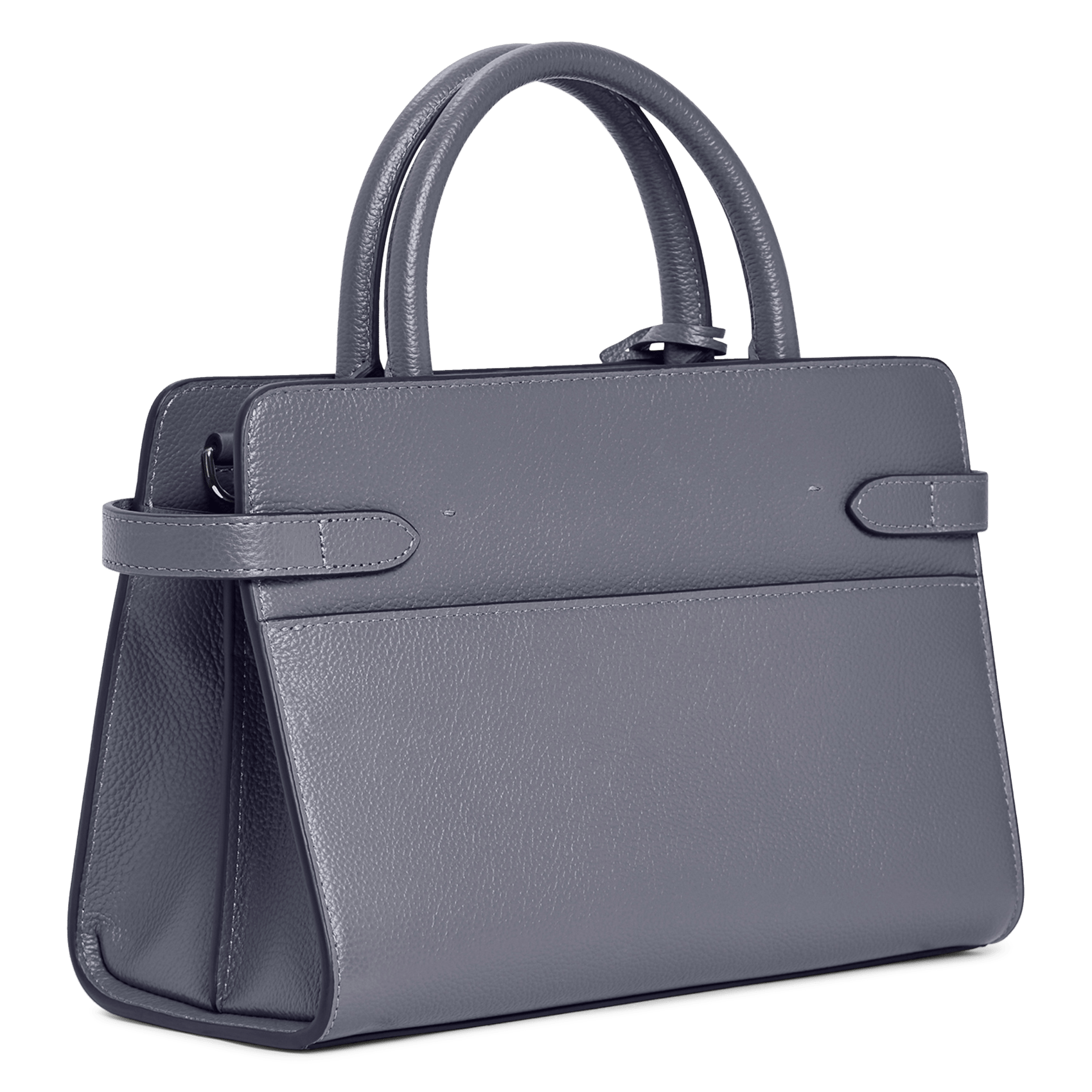 Handtas van generfd leer LE TANNEUR Blauw