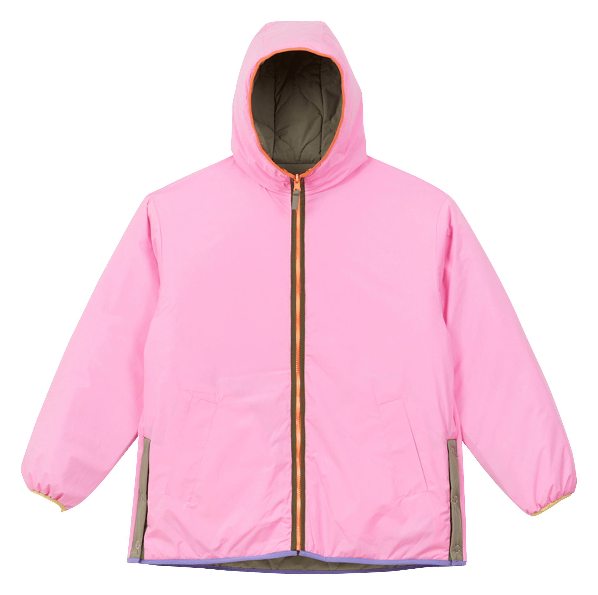 Parka à capuche réversible A.P Kaki