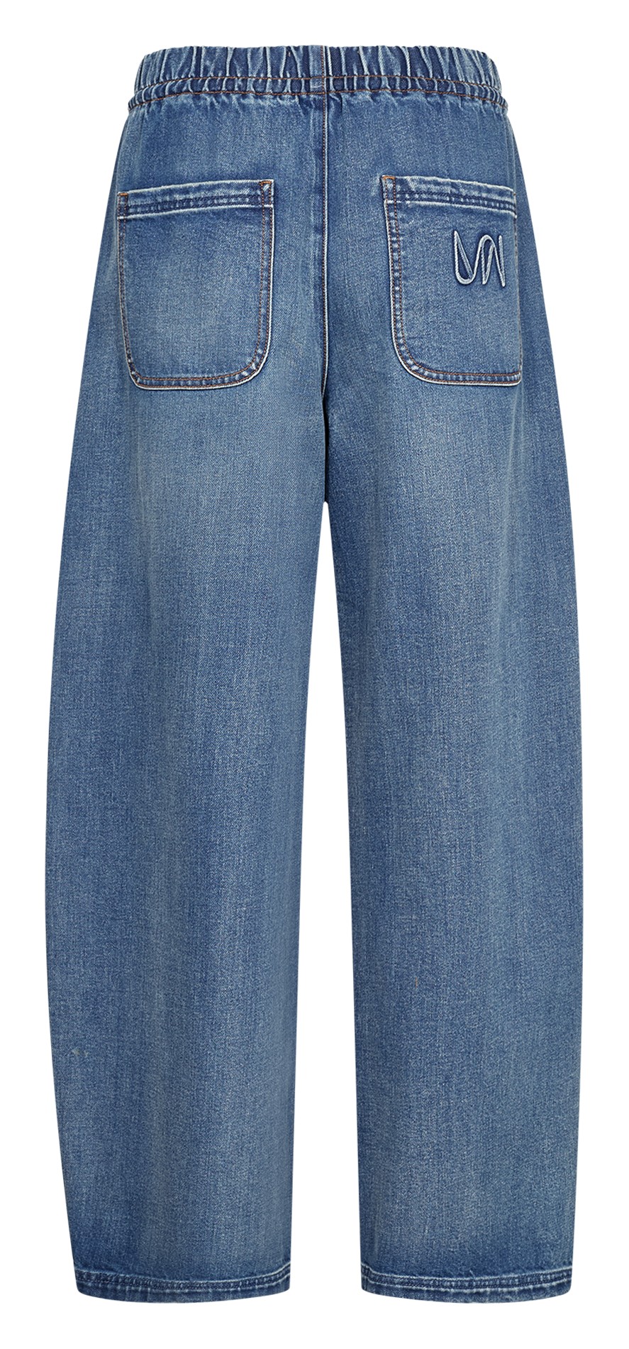 Jean barrel en coton mélangé MOS MOSH Bleu
