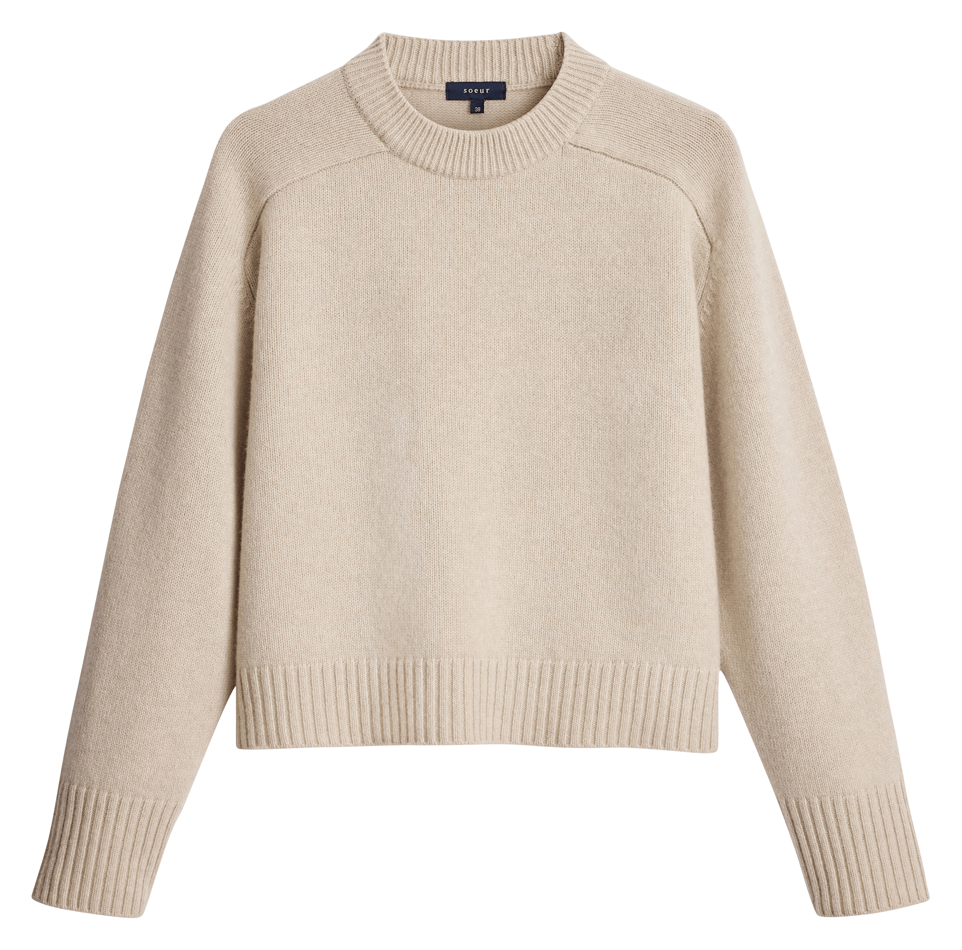 Round-neck wool sweater SOEUR