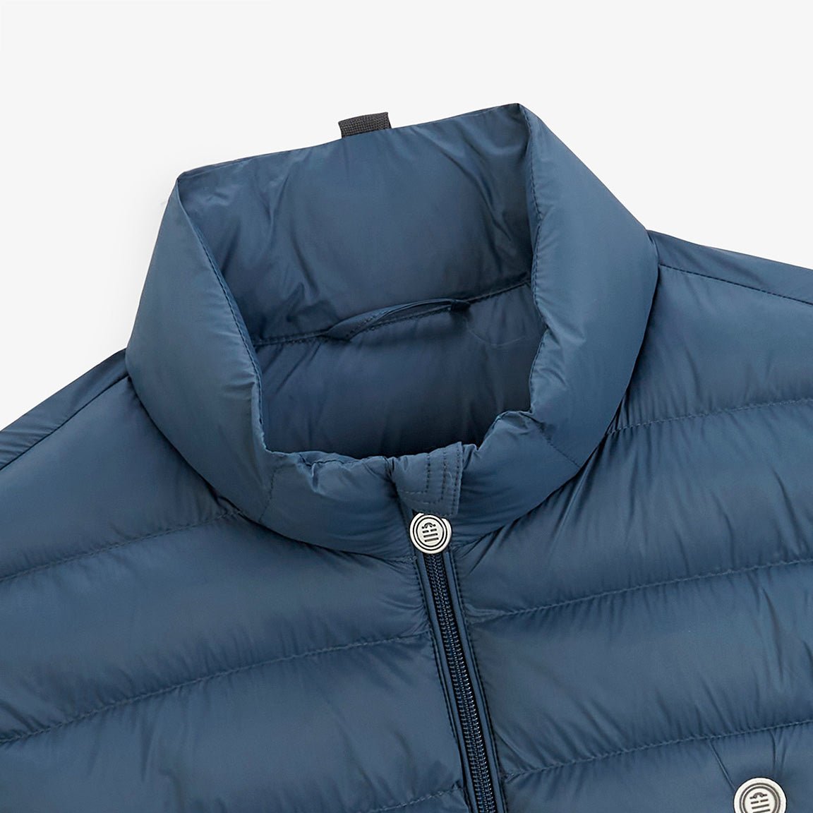 Asphalt gray sleeveless puffer vest SERGE BLANCO Grey